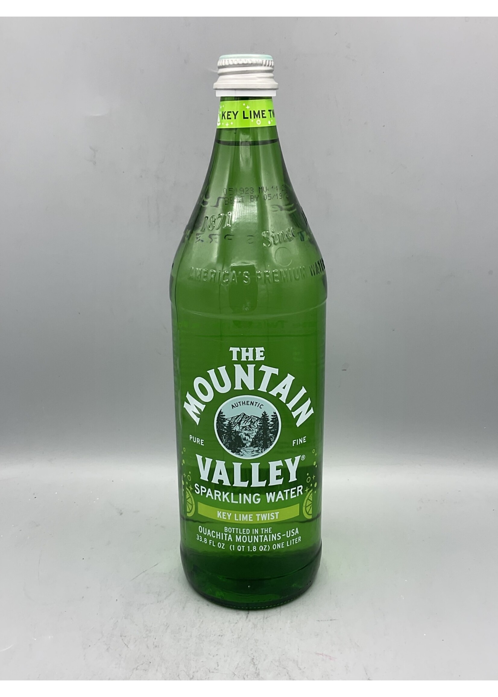 The Mountain  Valley Sparkling Water Key Lime Twist 1 liter