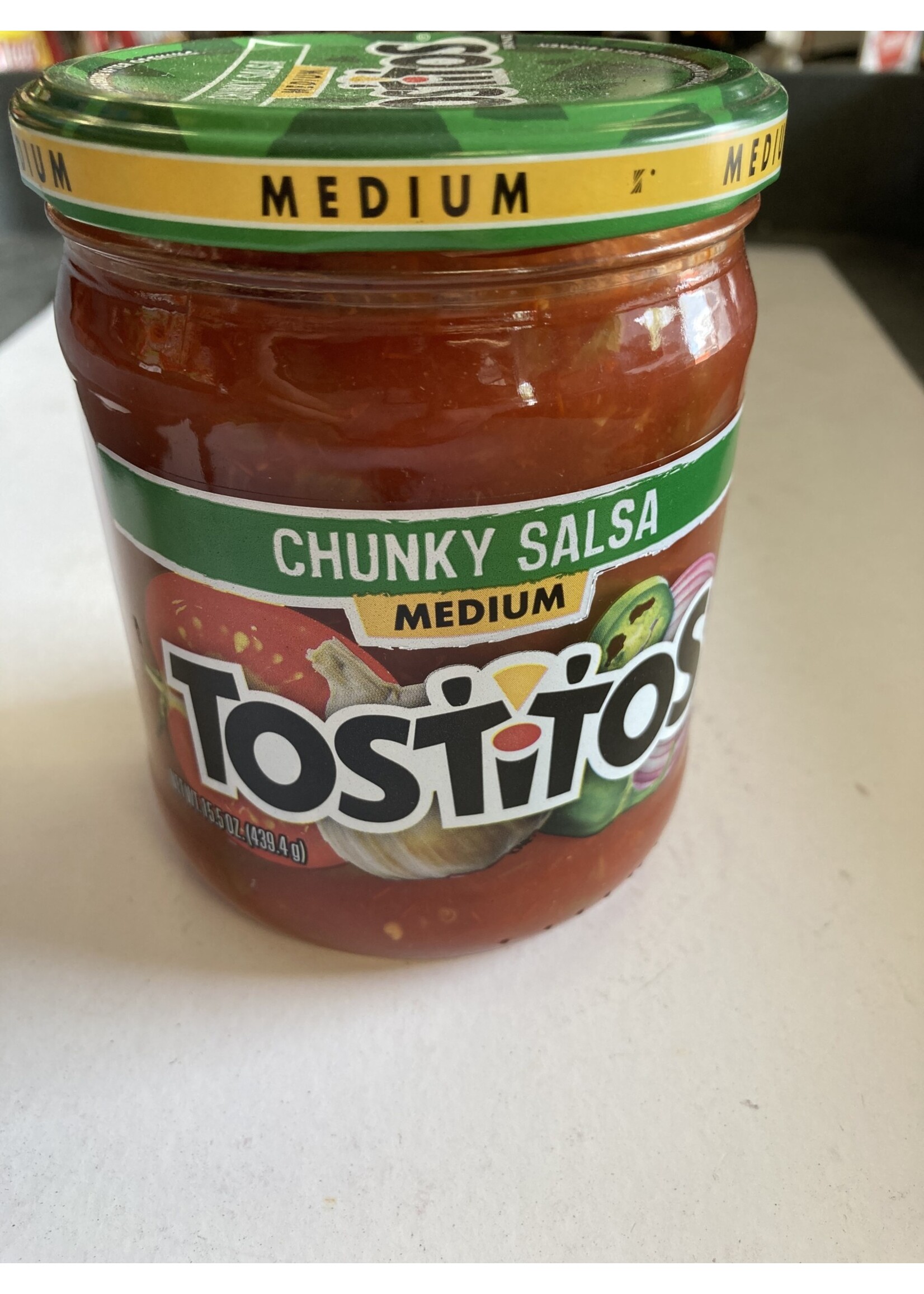 Tostitos dip salsa chuncky medium 15.5oz (439.4g)