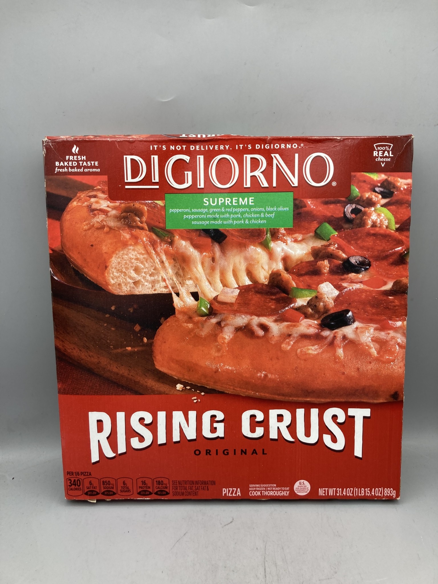 Digiorno Rising Crust 12 inch Supreme Pizza 29.3oz (831g) - Holly