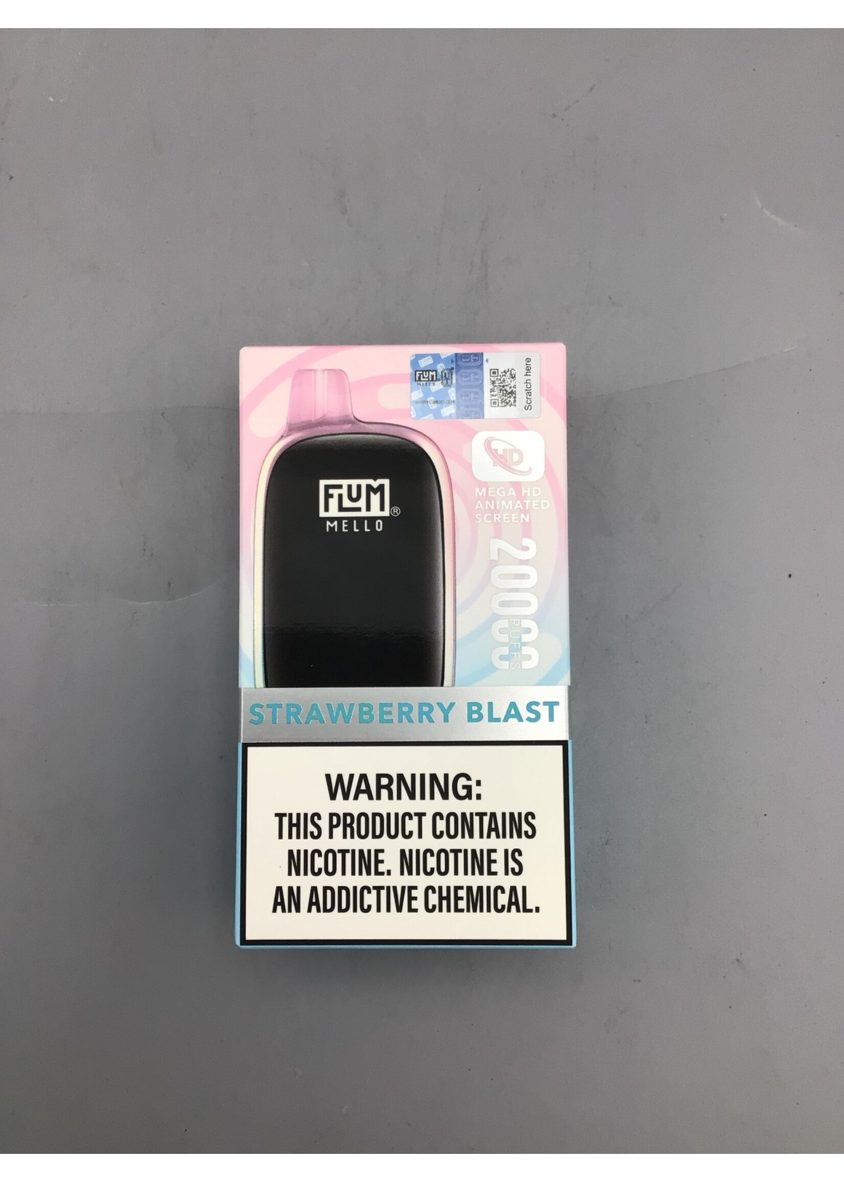 FLUM Flum Mello  Strawberry Blast (sour strawberry) 20000 puffs