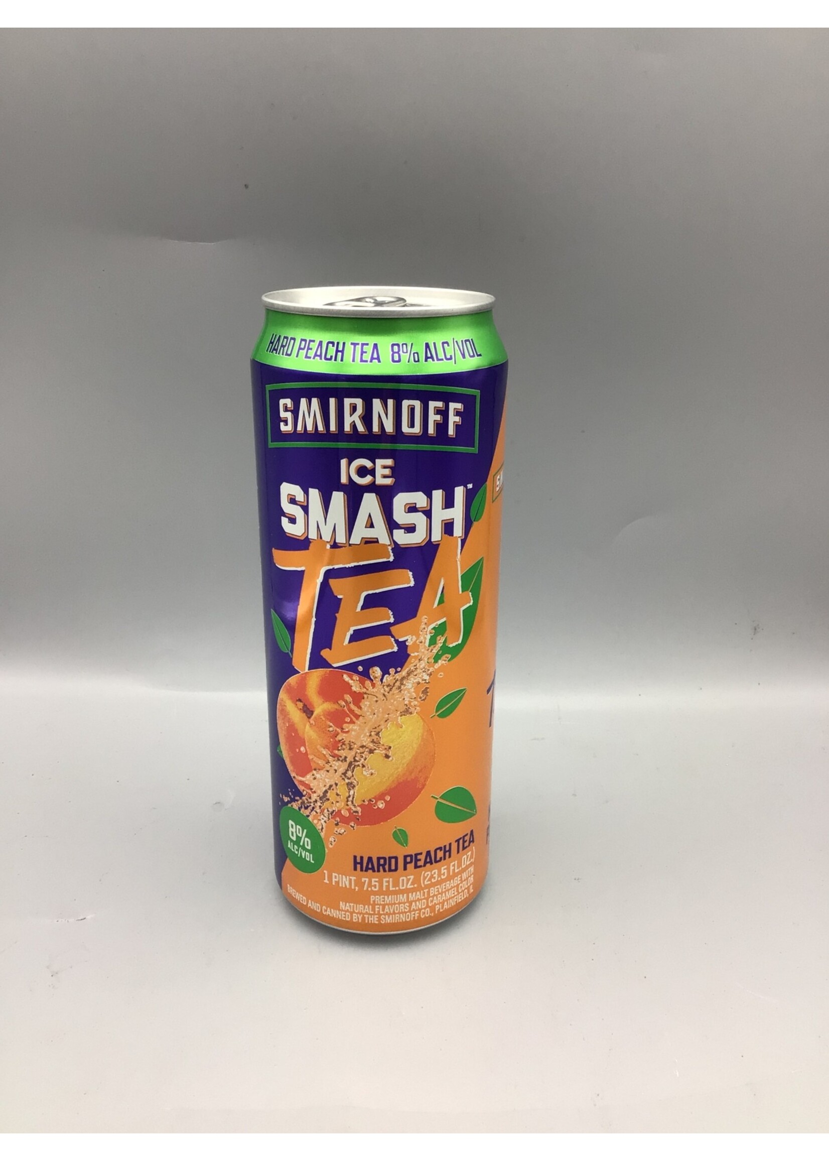 Smirnoff ICE Smash Tea  Peach Tea 8% abv 23.5oz - Can