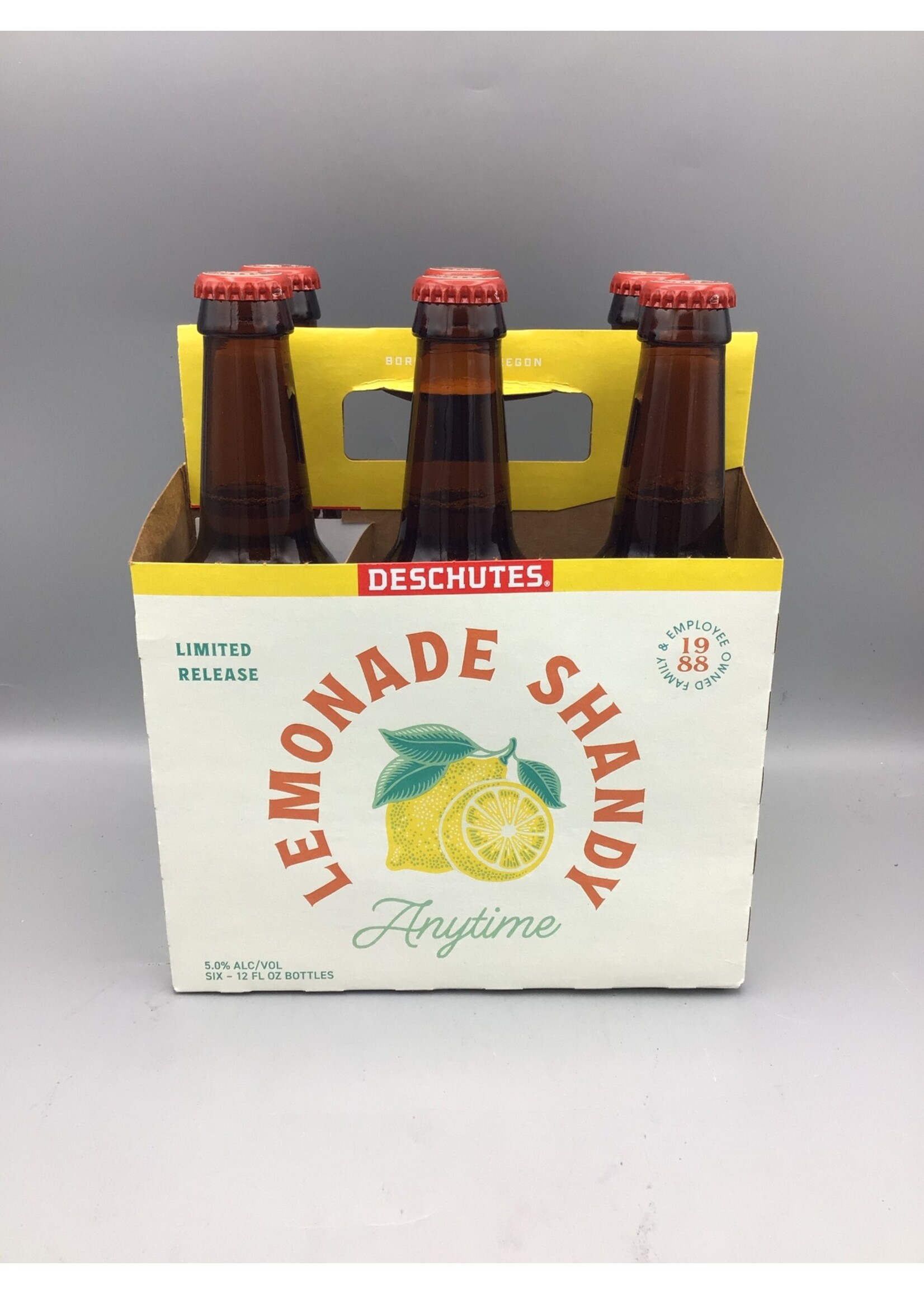Deschutes Anytime Lemonade Shandy 5.0% abv 6pk-12oz Bottles