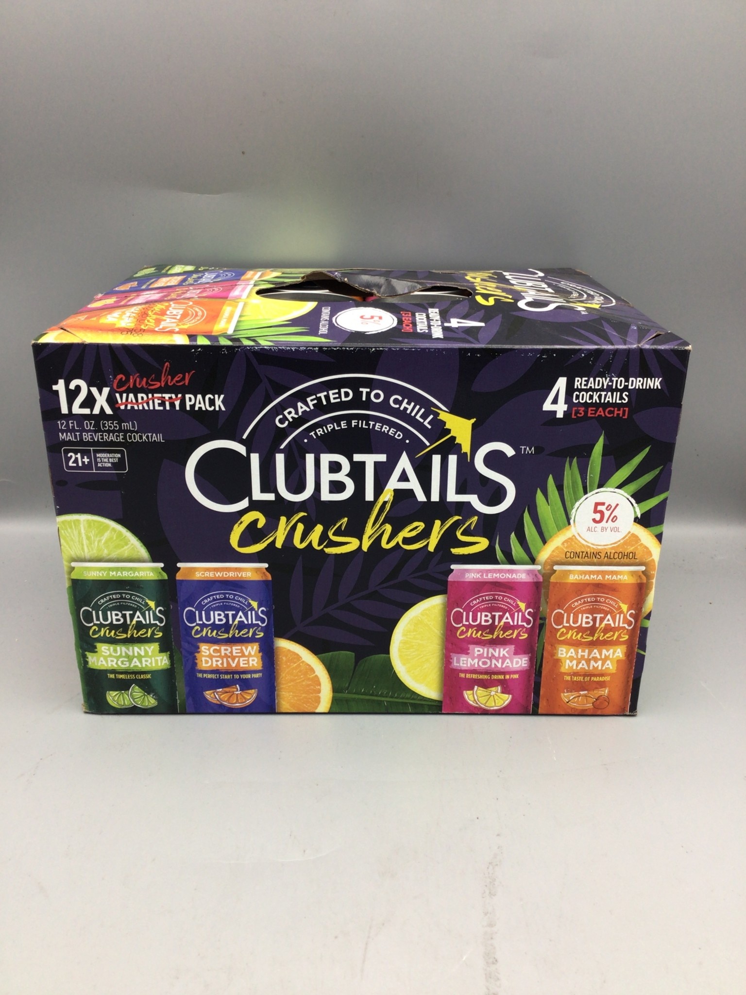 Clubtails Crushers Variety Pack 5% abv 12pk-12oz can - Holly
