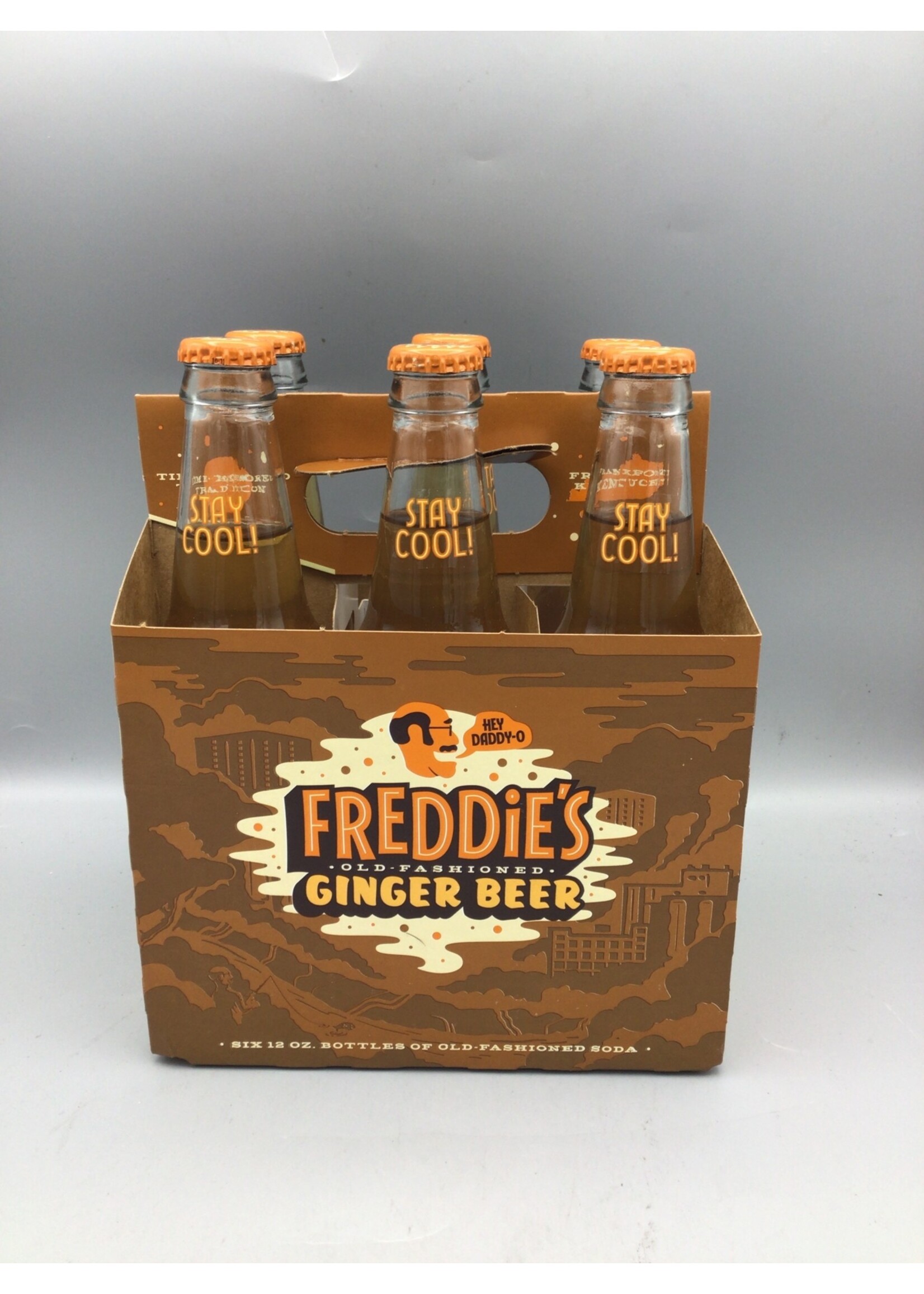 Freddie’s Ginger Beer Old Fashion Soda 6pk-12oz Bottles