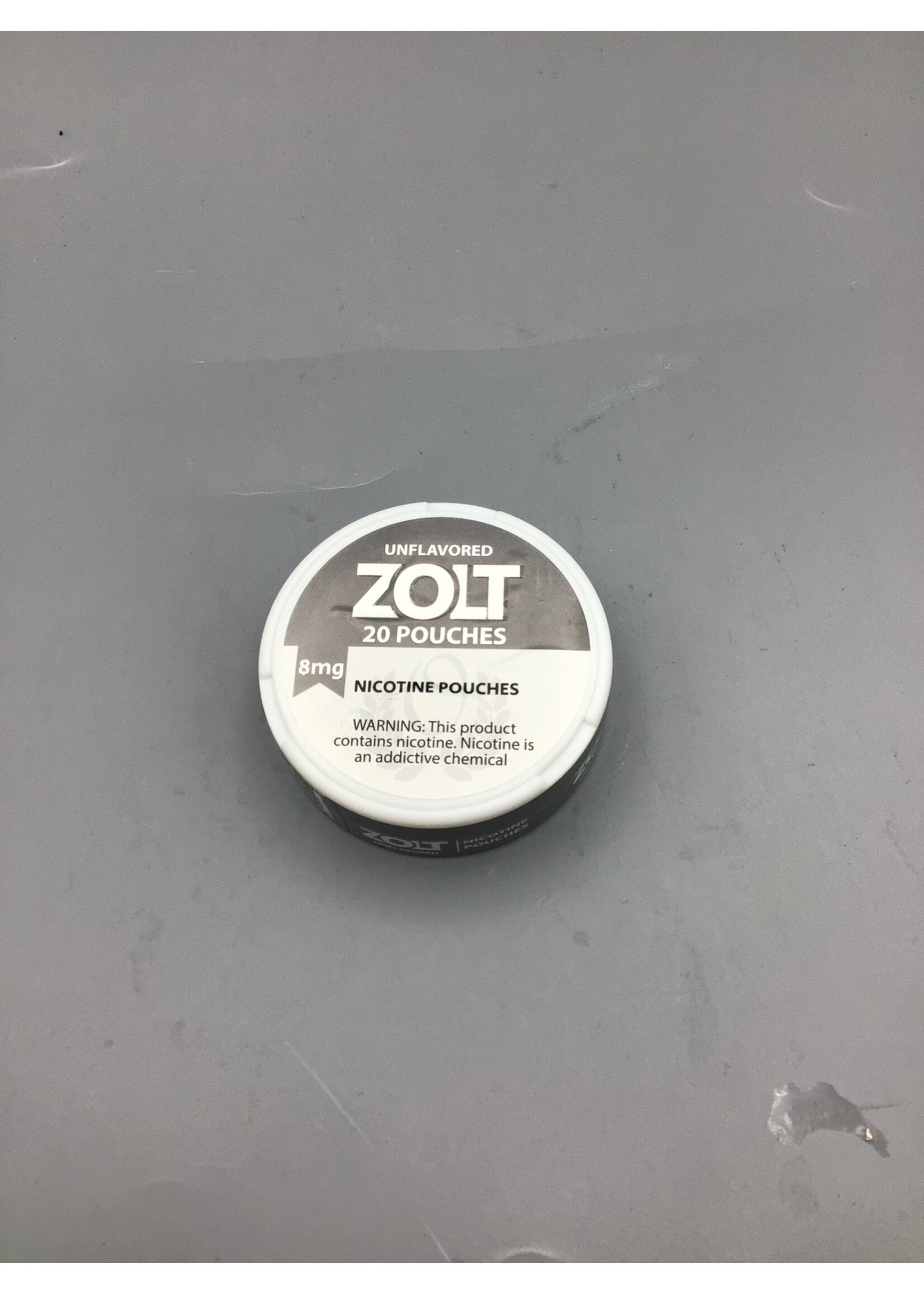 Zolt Nicotine Pouches Unflavored 8mg tin