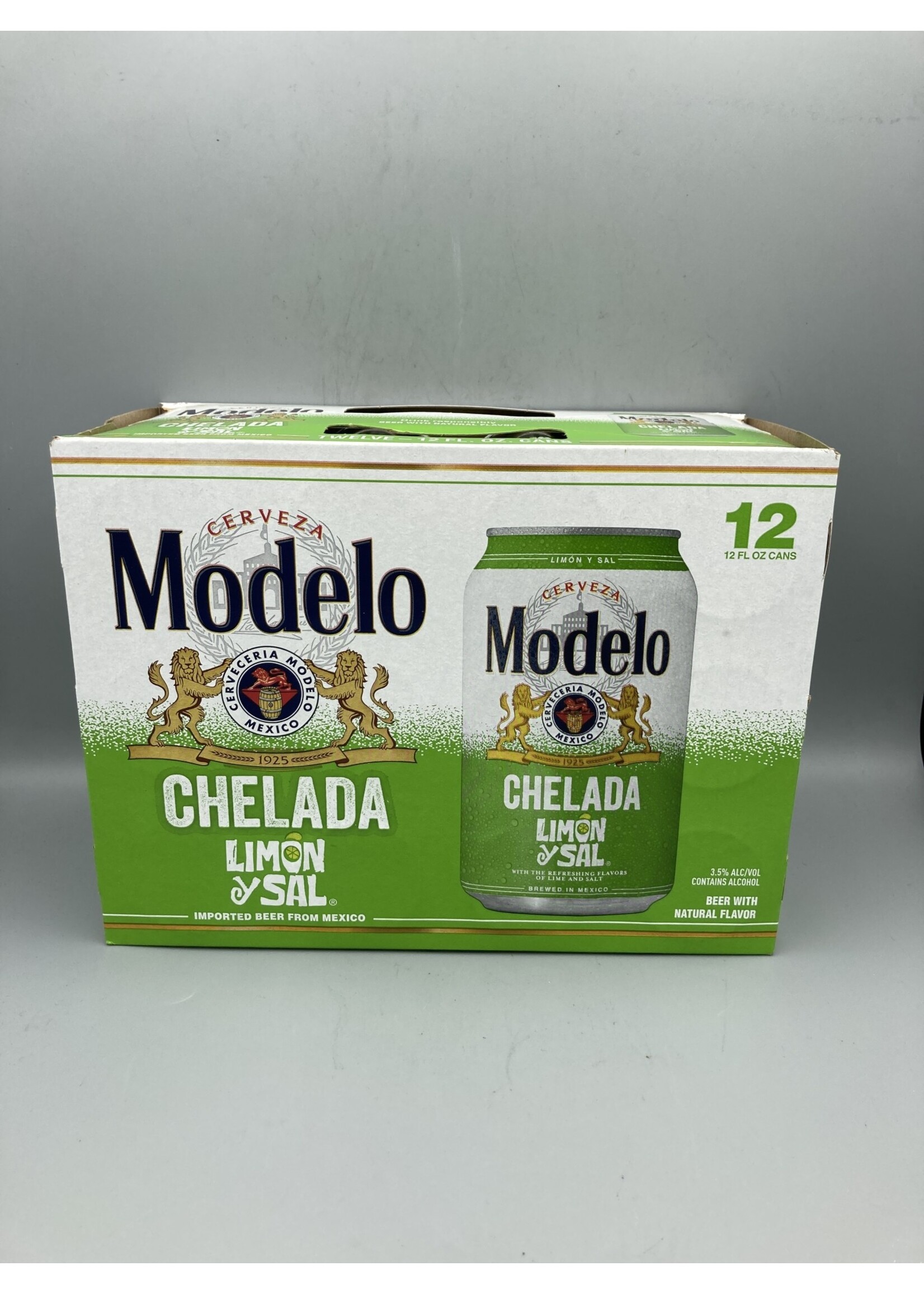 Modelo chelada limon y sal 12pk-12oz can