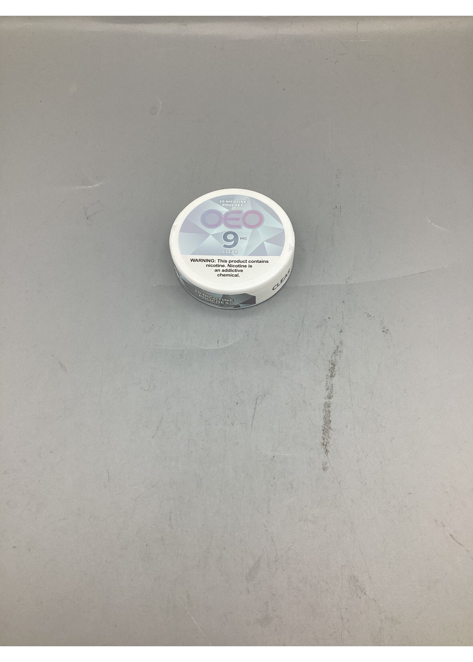 OEO Nicotine Pouches Clear 9mg tin