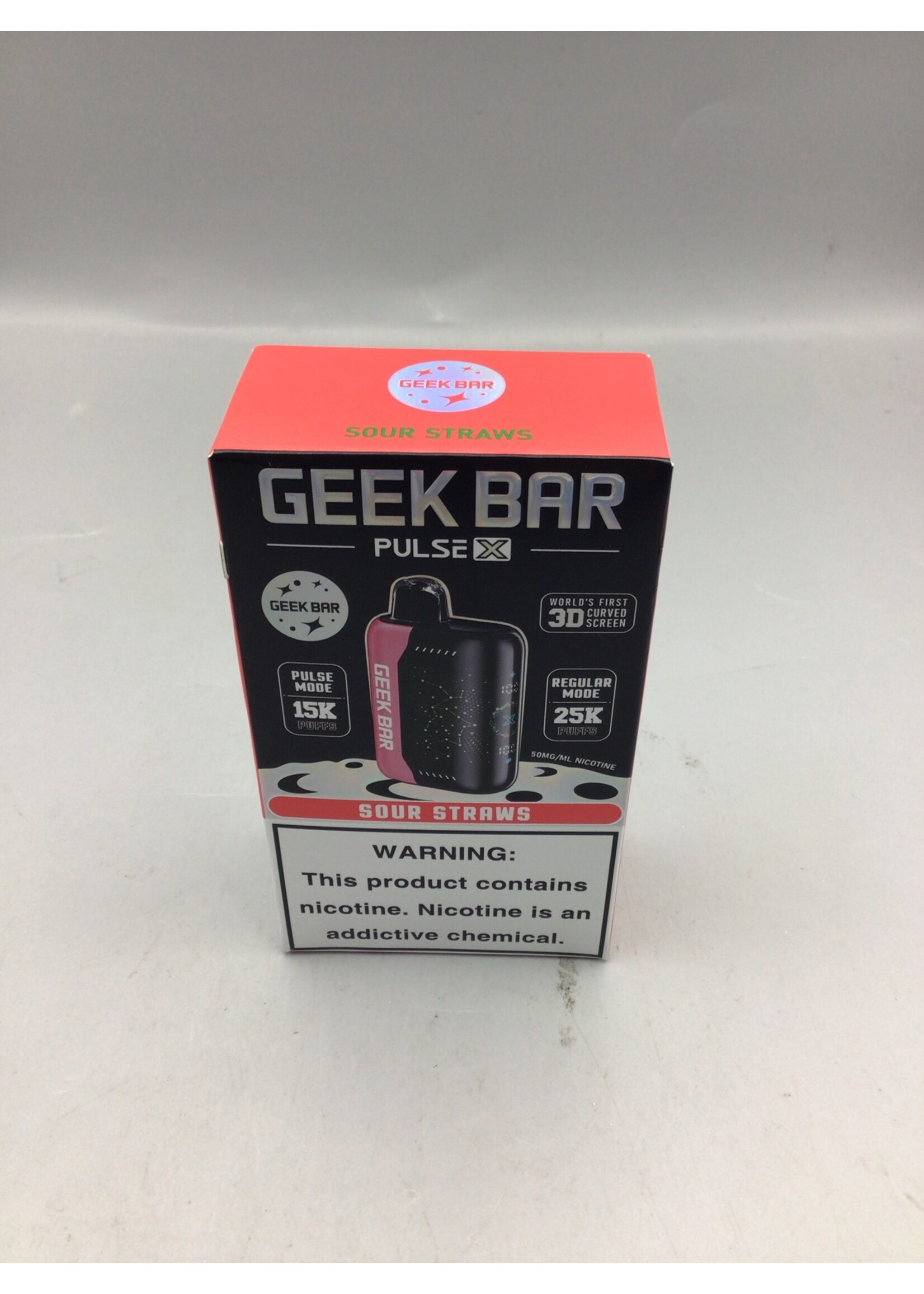 Geek Bar Pulse X  Sour Straws (25000puff) regular mode (15000) puffs