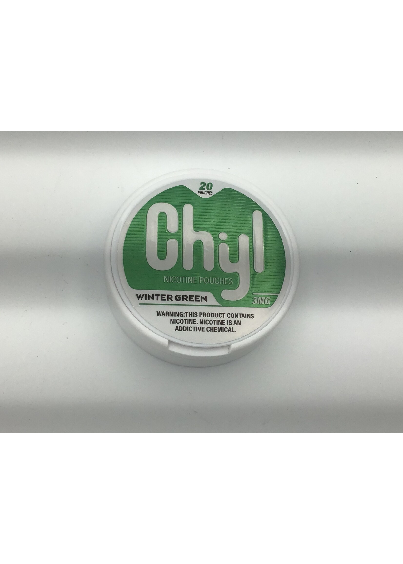 Chyl Wintergreen nicotine pouches 3mg 20 ct tin