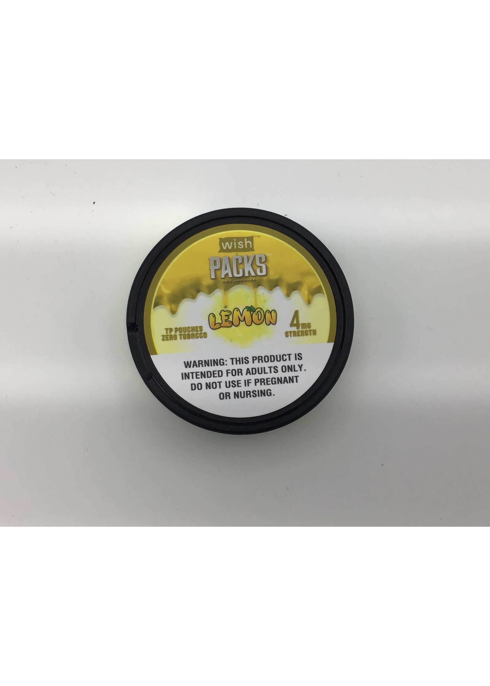 wish PACKS Lemon nicotine pouches 4mg 15ct. tin