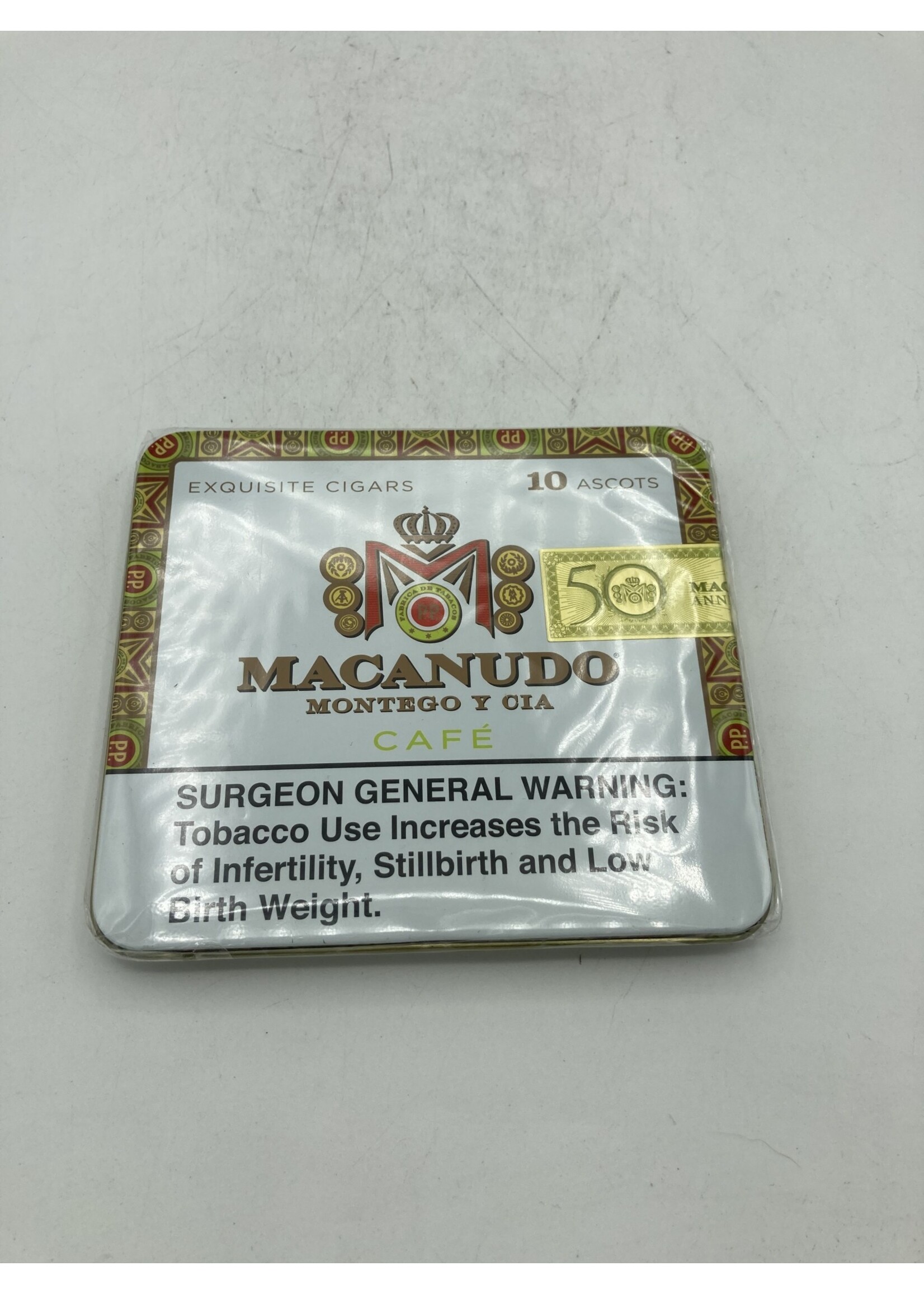Macanudo  ascots 10pk-tin natural