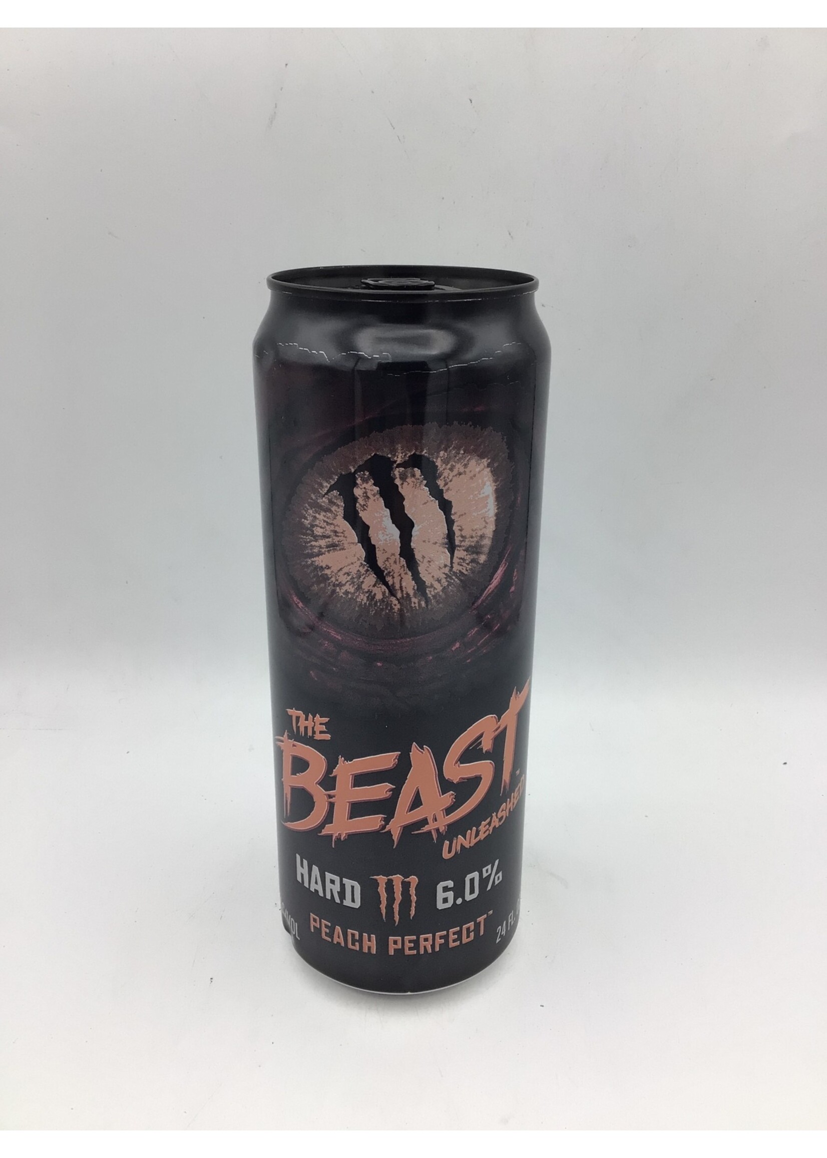 Monster The Beast Unleashed Peach Perfect Hard Seltzer 6% abv 24oz can