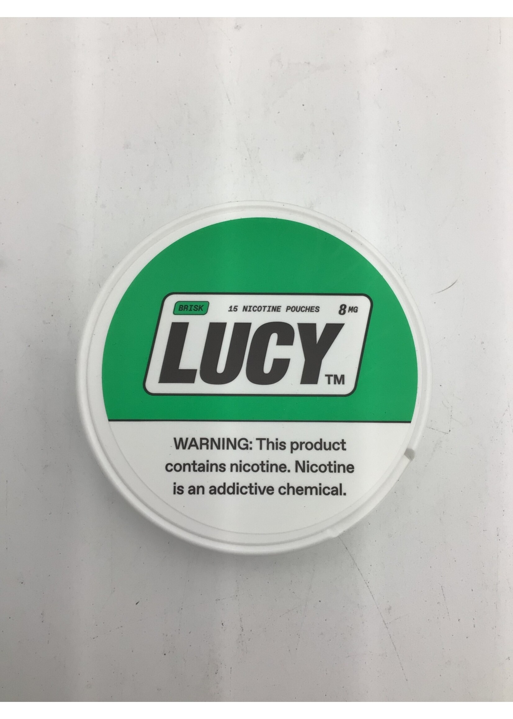 Lucy nicotine pouches brisk(spearmint ) 8mg  tin