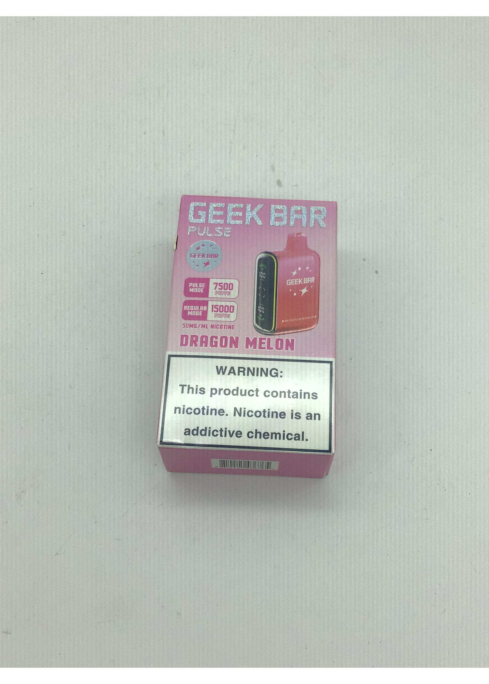 Geek Bar Pulse Dragon Melon  (7500puff) regular mode (15000)puffs