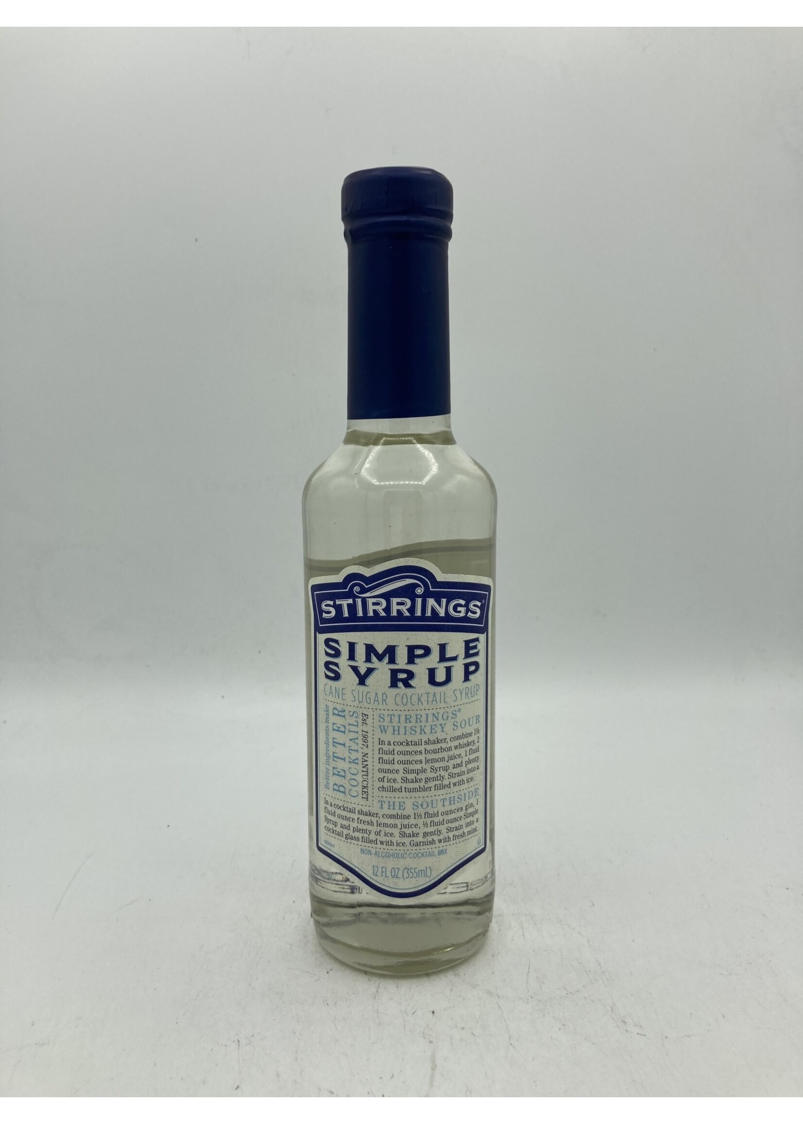 Stirrings  simple syrup cane sugar 12oz bottle