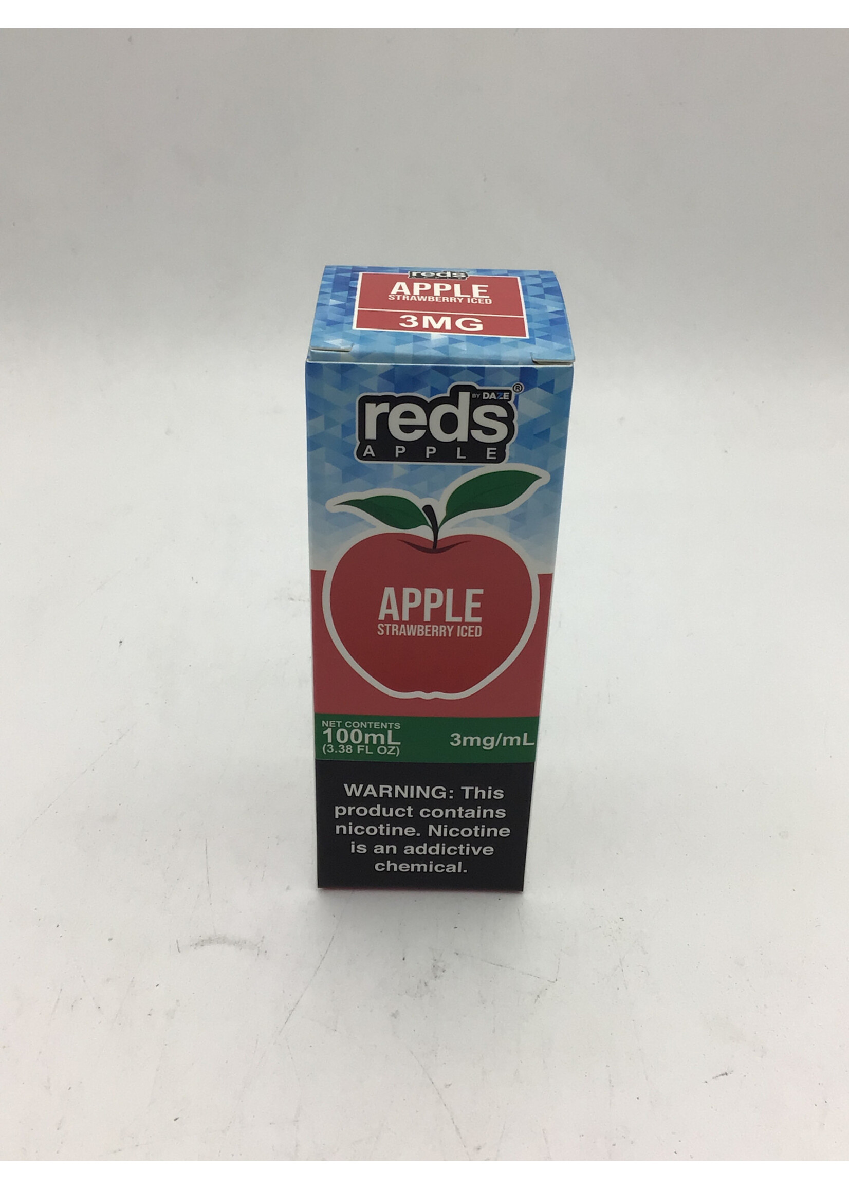 Daze Reds Apple Strawberry Iced Vape Juice 3mg 100ml