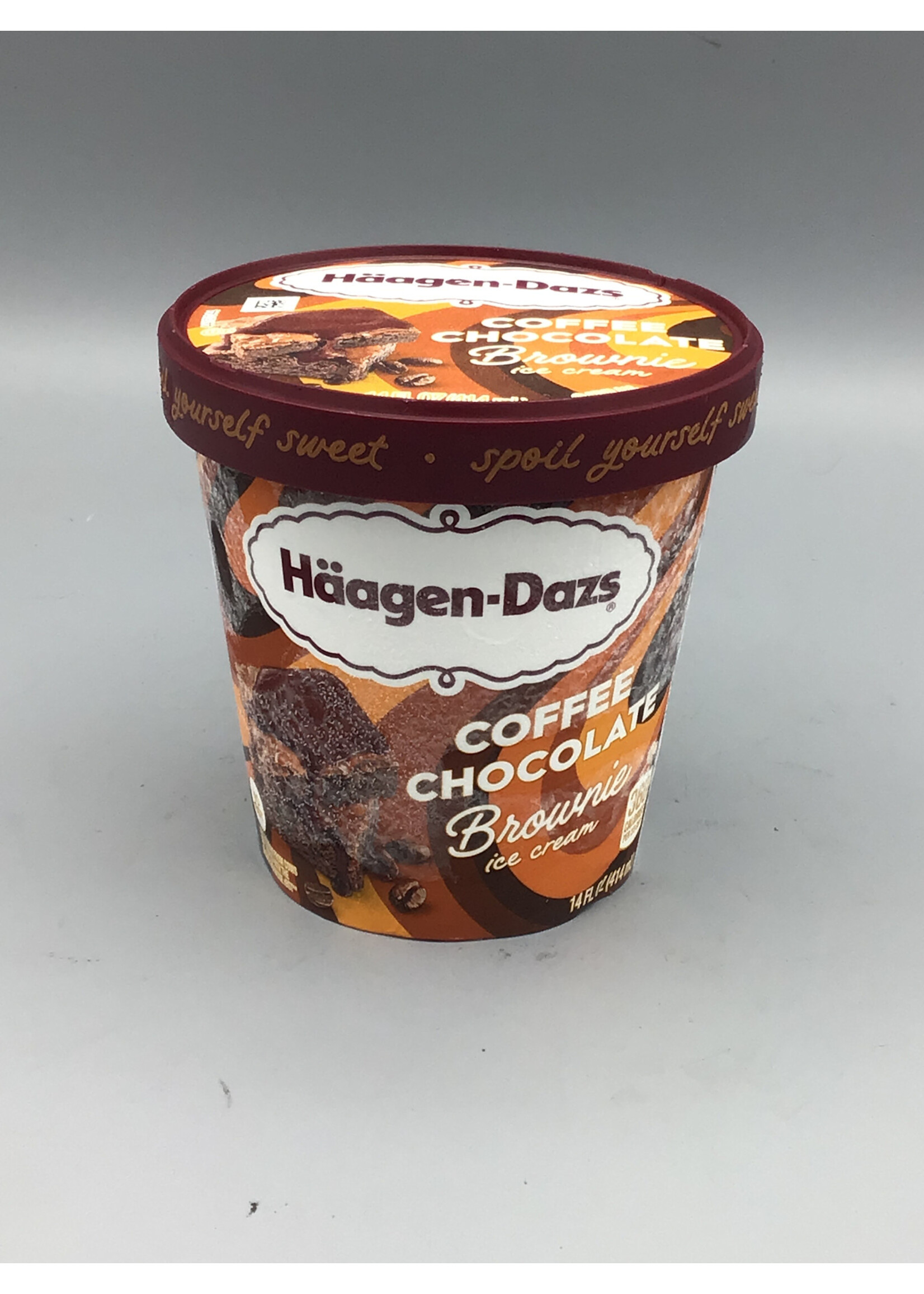 Haagen- Dazs Ice cream   coffee chocolate brownie 14oz-pint