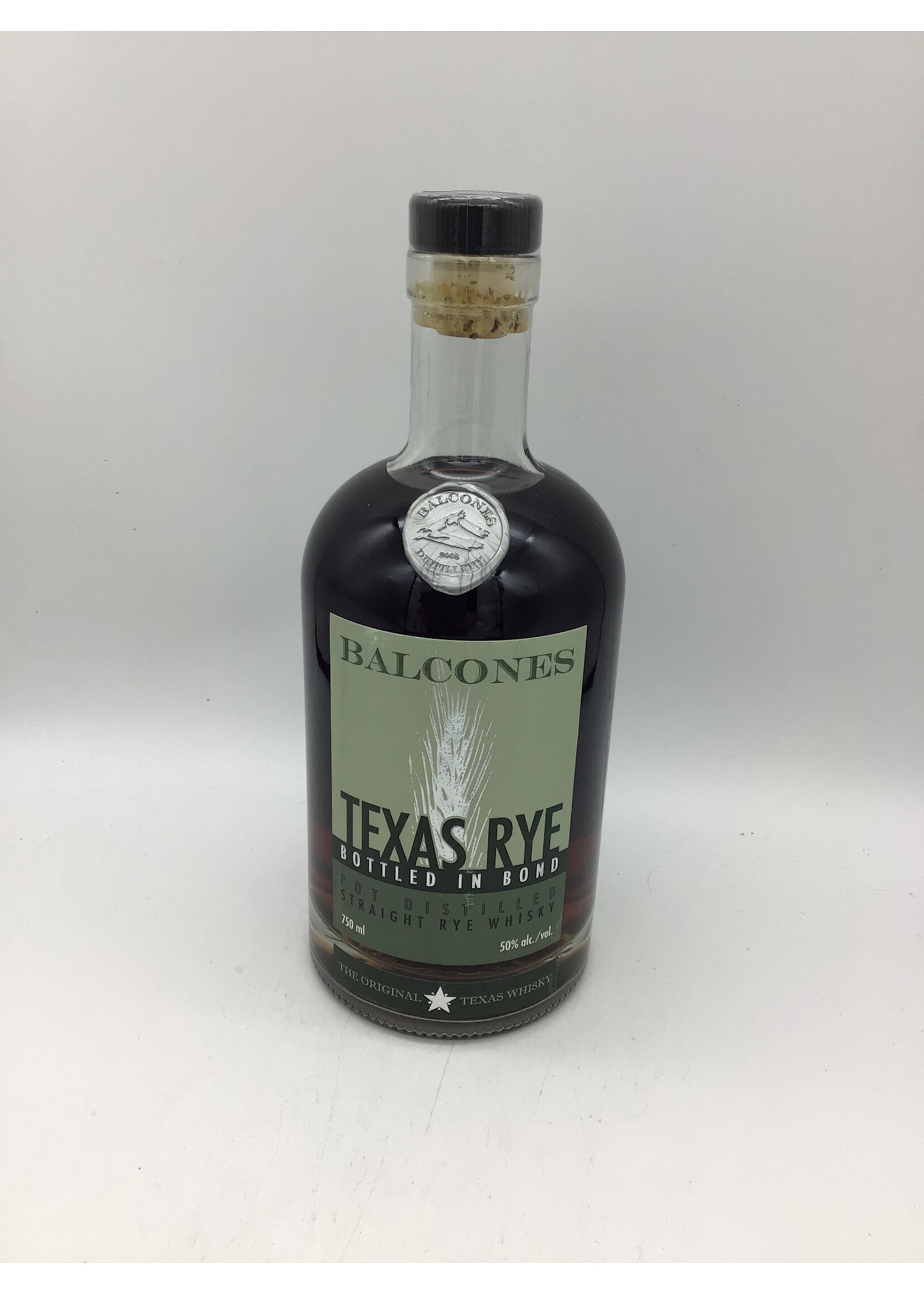 Balcones Texas Straight Rye Whisky 50% abv 100 proof 750ml