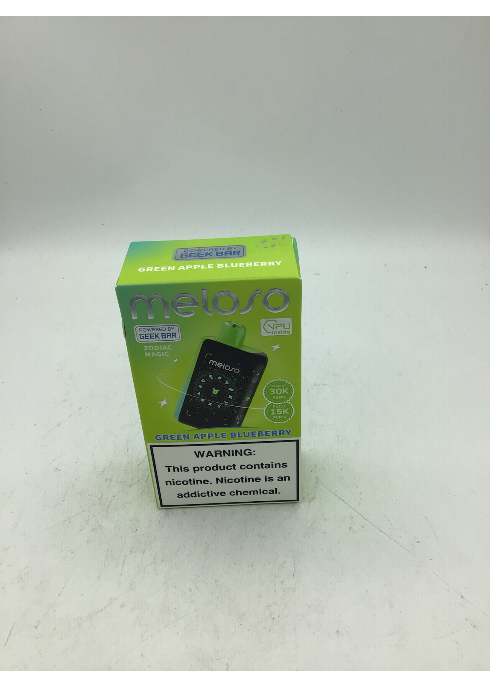 Geek Bar Meloso Green Apple Blueberry (15000puff) regular mode (30000puff)