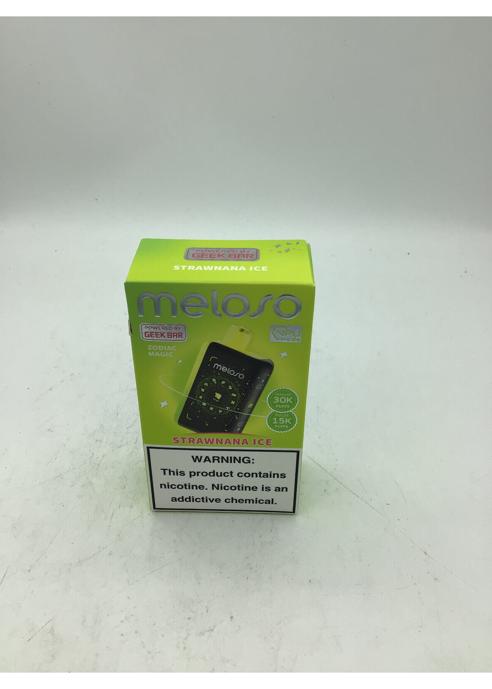 Geek Bar Meloso Strawnana Ice (15000puff) regular mode (30000puff)