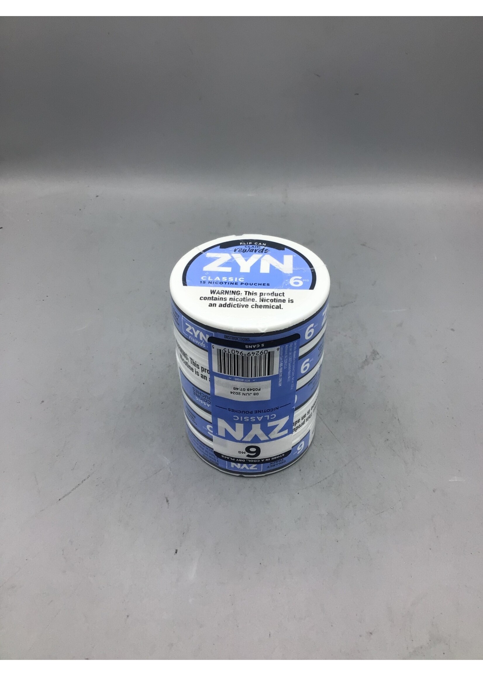 Zyn Roll 5pk classic 6mg nicotine pouch