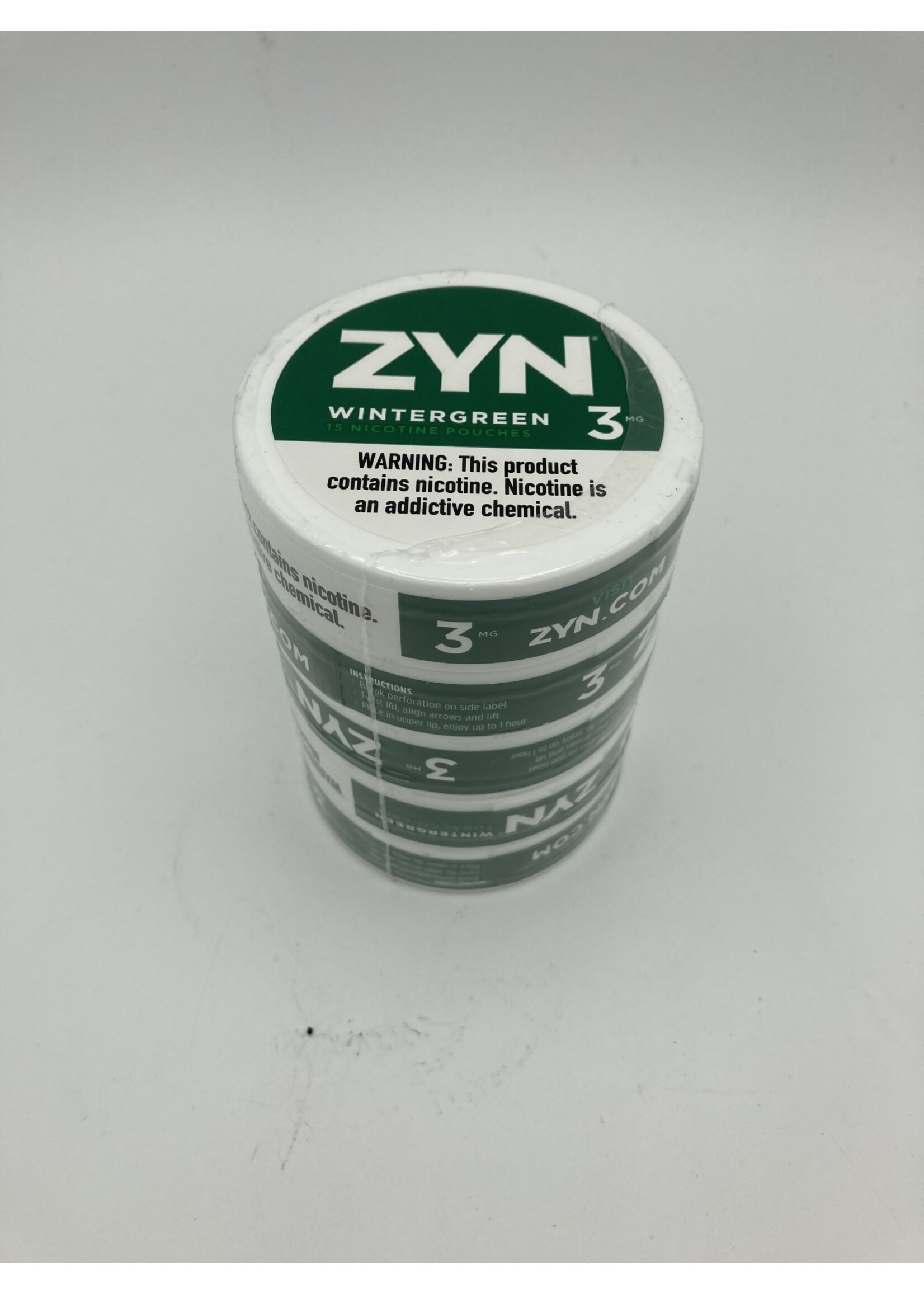 ZYN Zyn wintergreen 3mg  roll 5pk nicotine pouch