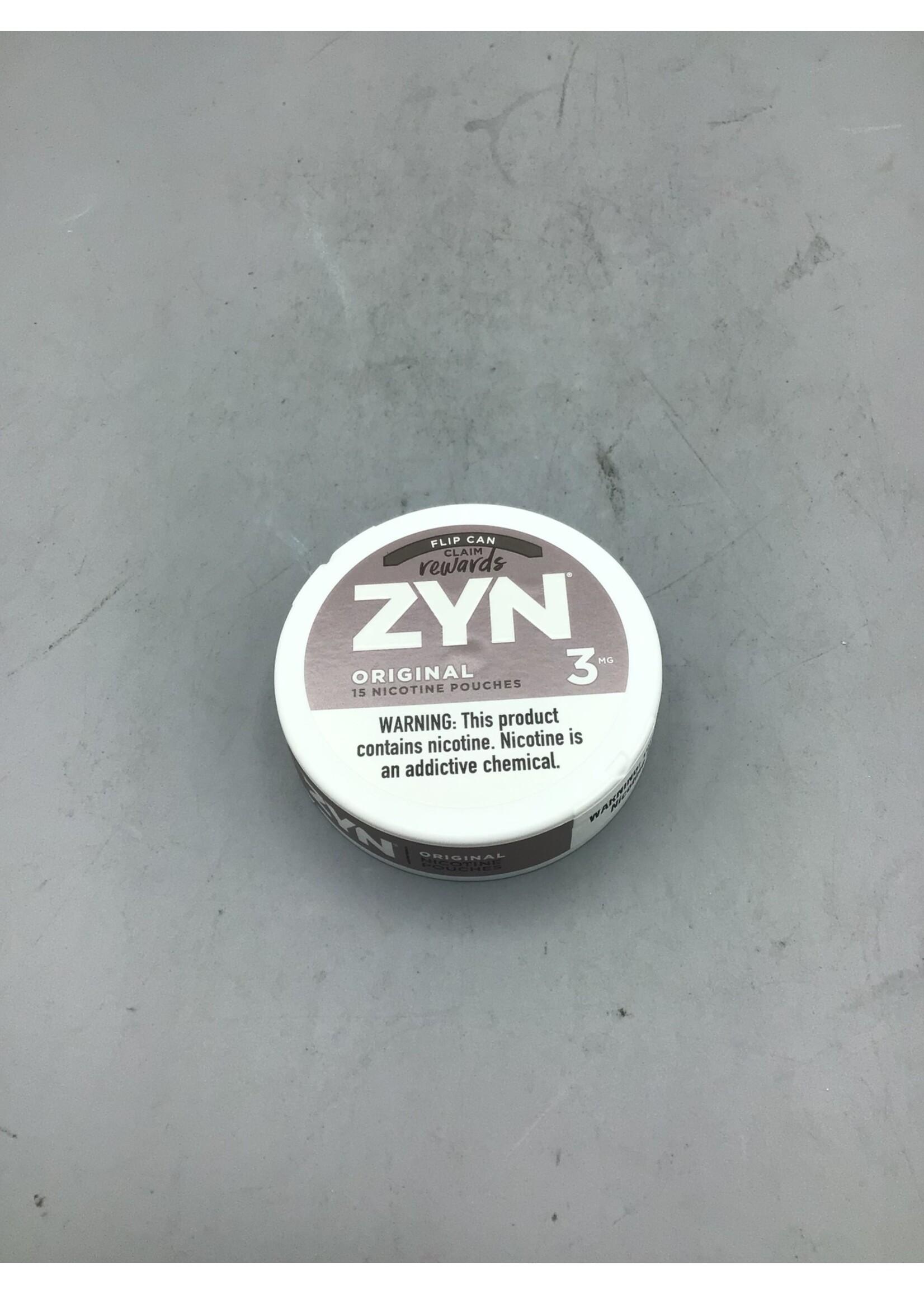 Zyn  Original 3mg nicotine pouches  .21oz  (6g) tin