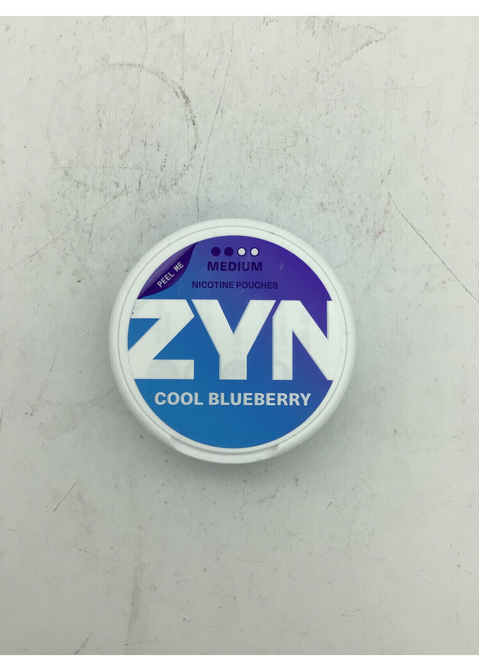 Zyn euro cool blueberry 6mg nicotine pouches 20ct.  (0.6g) tin