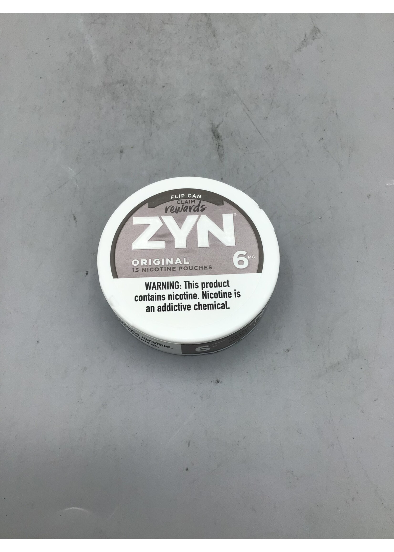 Zyn  Original 6mg nicotine pouches  .21oz  (6g) tin