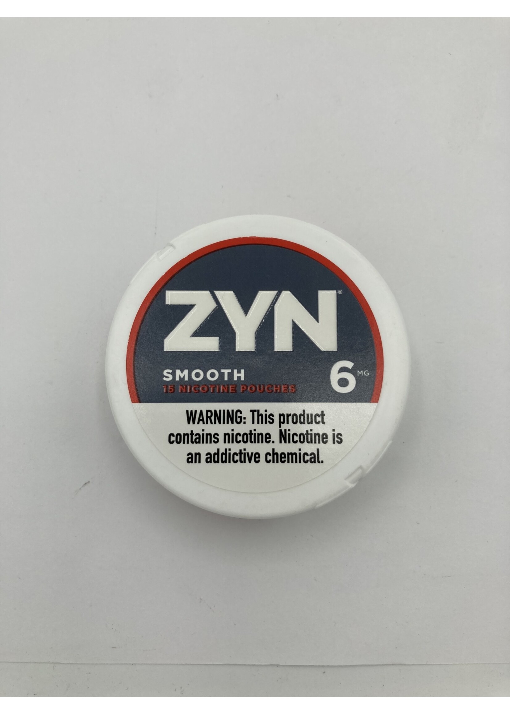 Zyn  smooth 6mg nicotine pouches  .21oz  (6g) tin