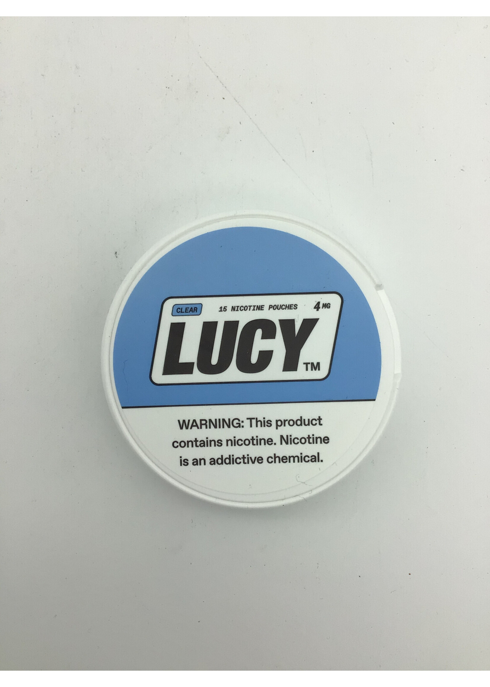 Lucy nicotine pouches clear 4mg  tin