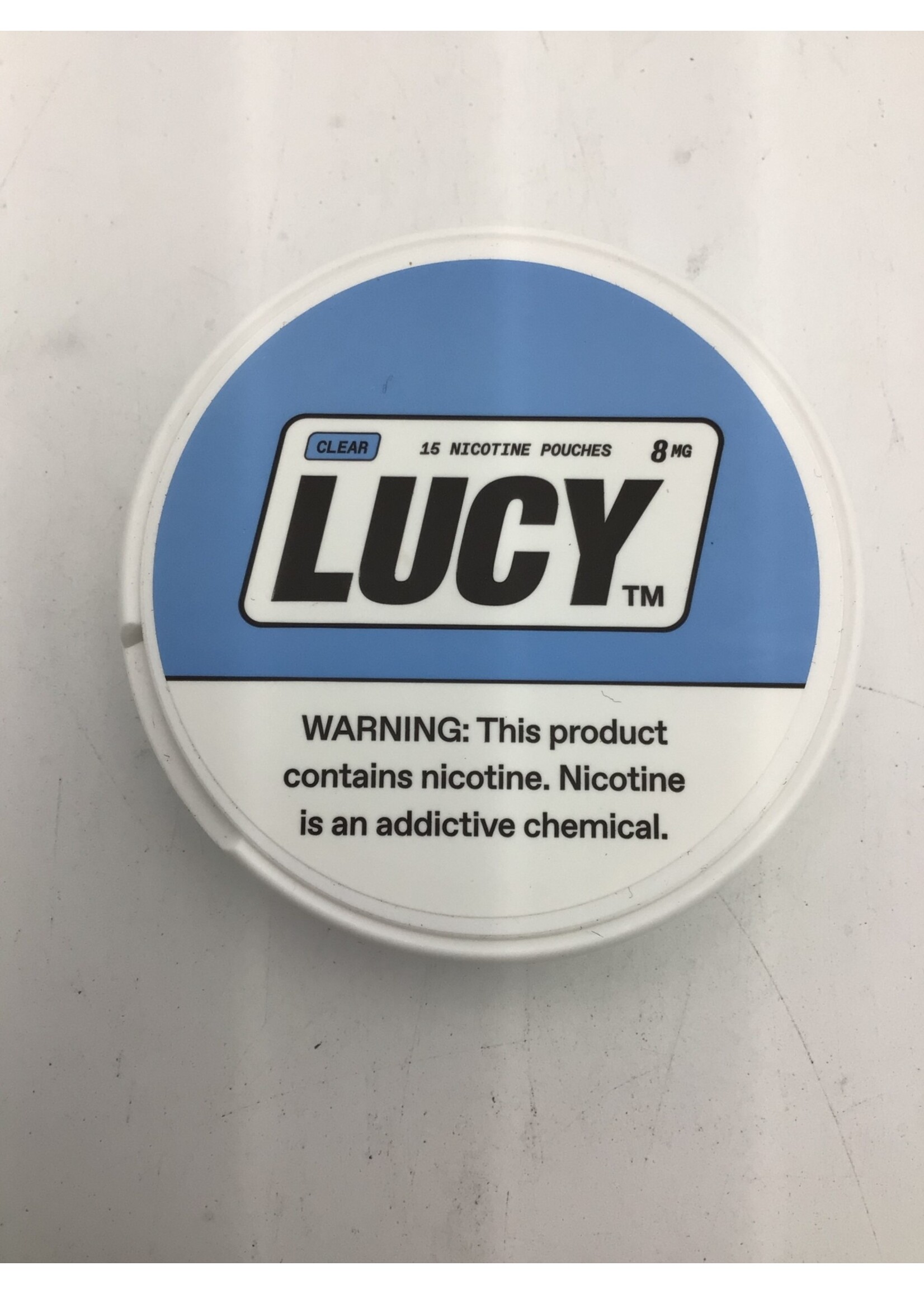 Lucy nicotine pouches clear 8mg  tin