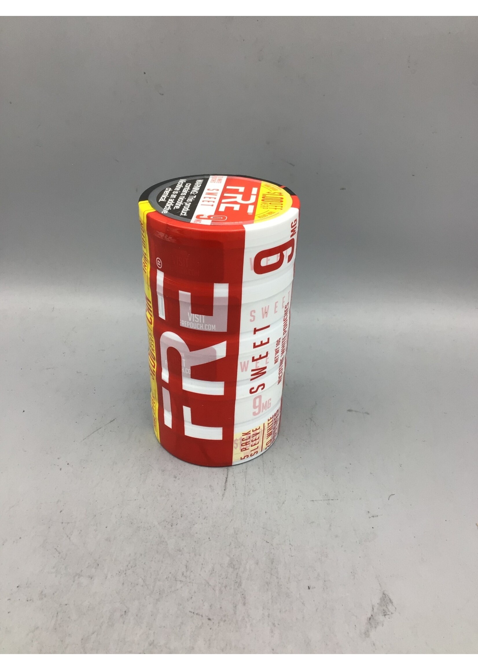 FRE Fre nicotine pouch roll 5pk Sweet ($1 off) 9mg