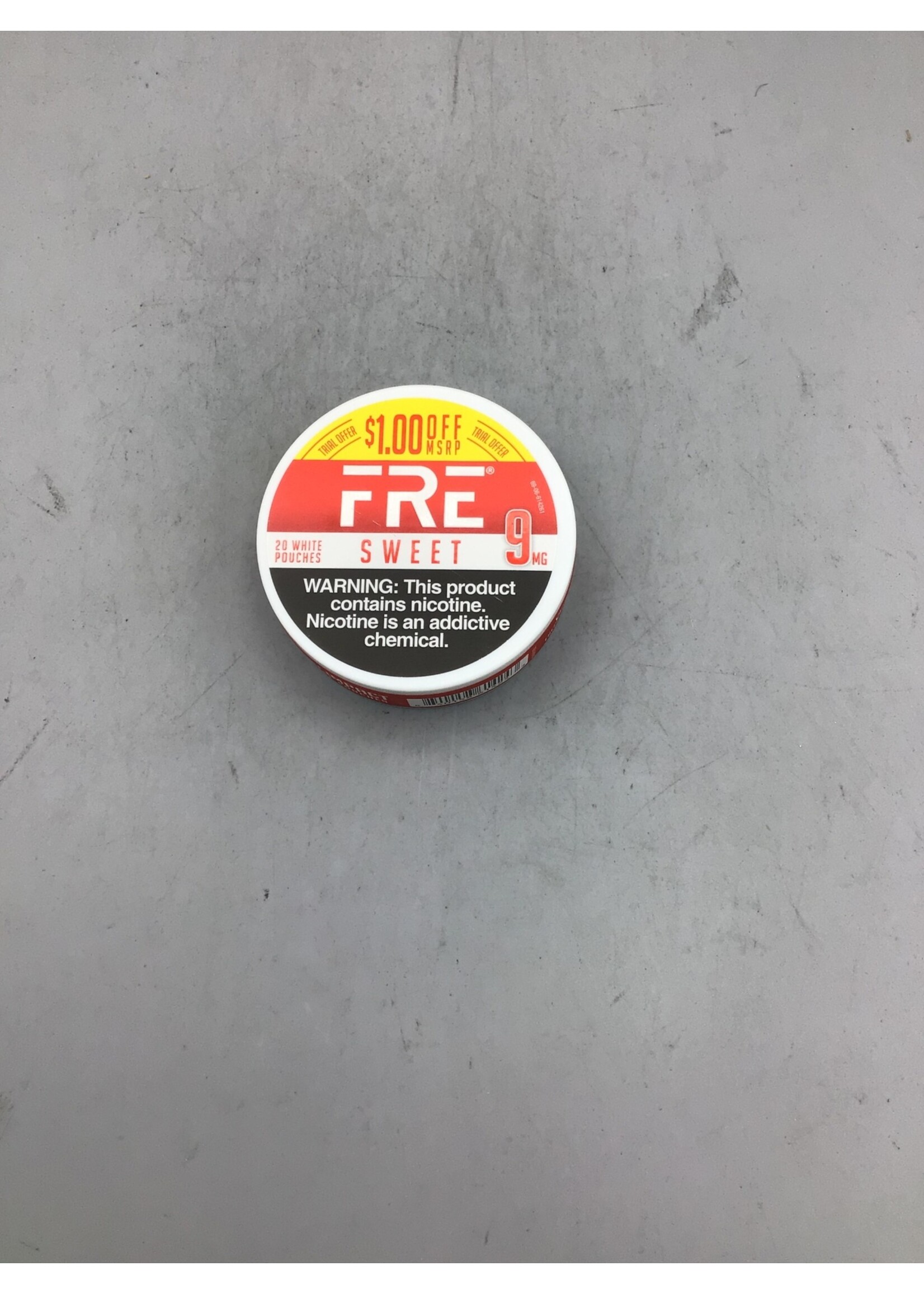 FRE Fre nicotine pouch  Sweet ($1 off) 9mg tin