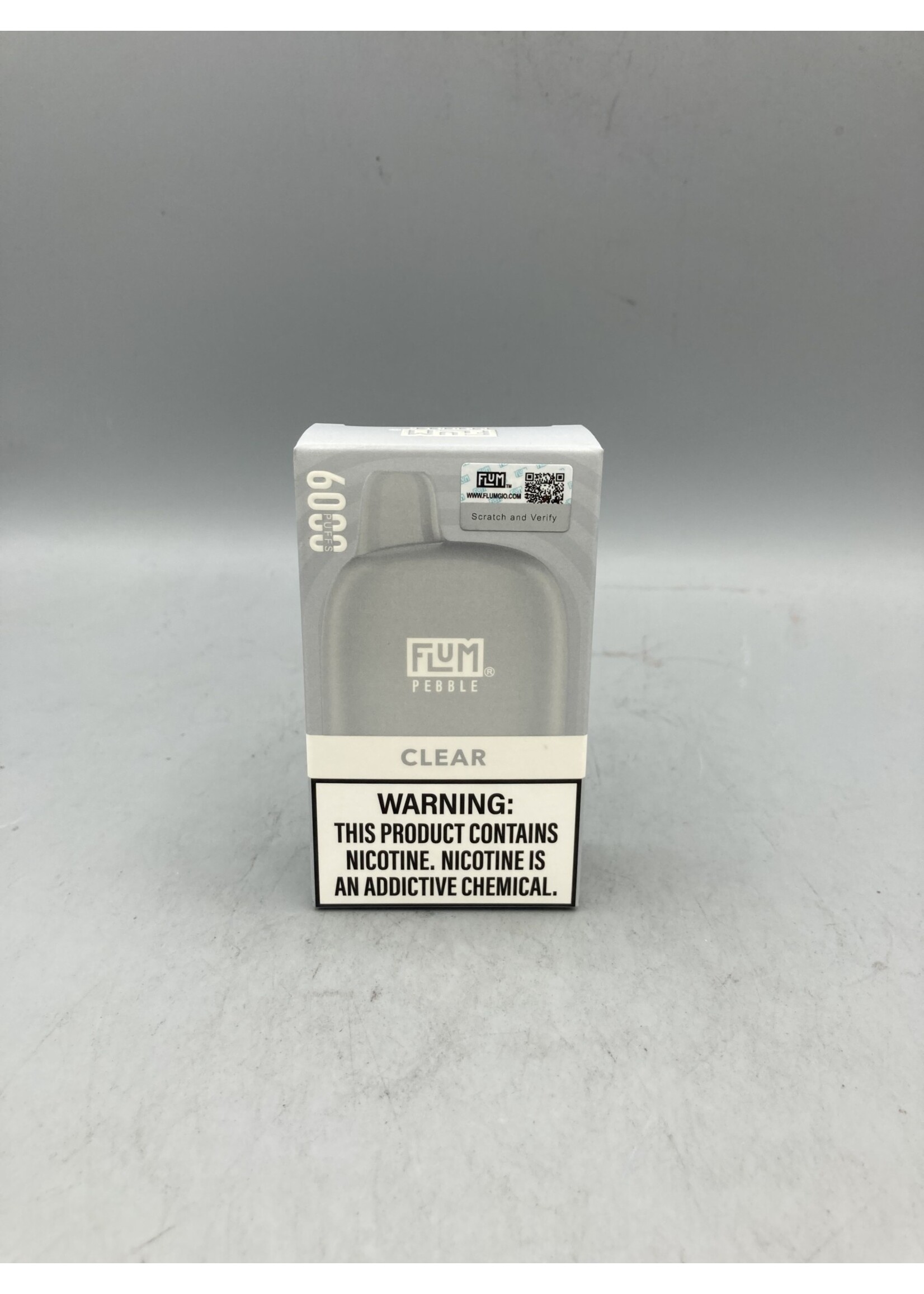 Flum Pebble  Clear 6000 Puffs Rechargeable