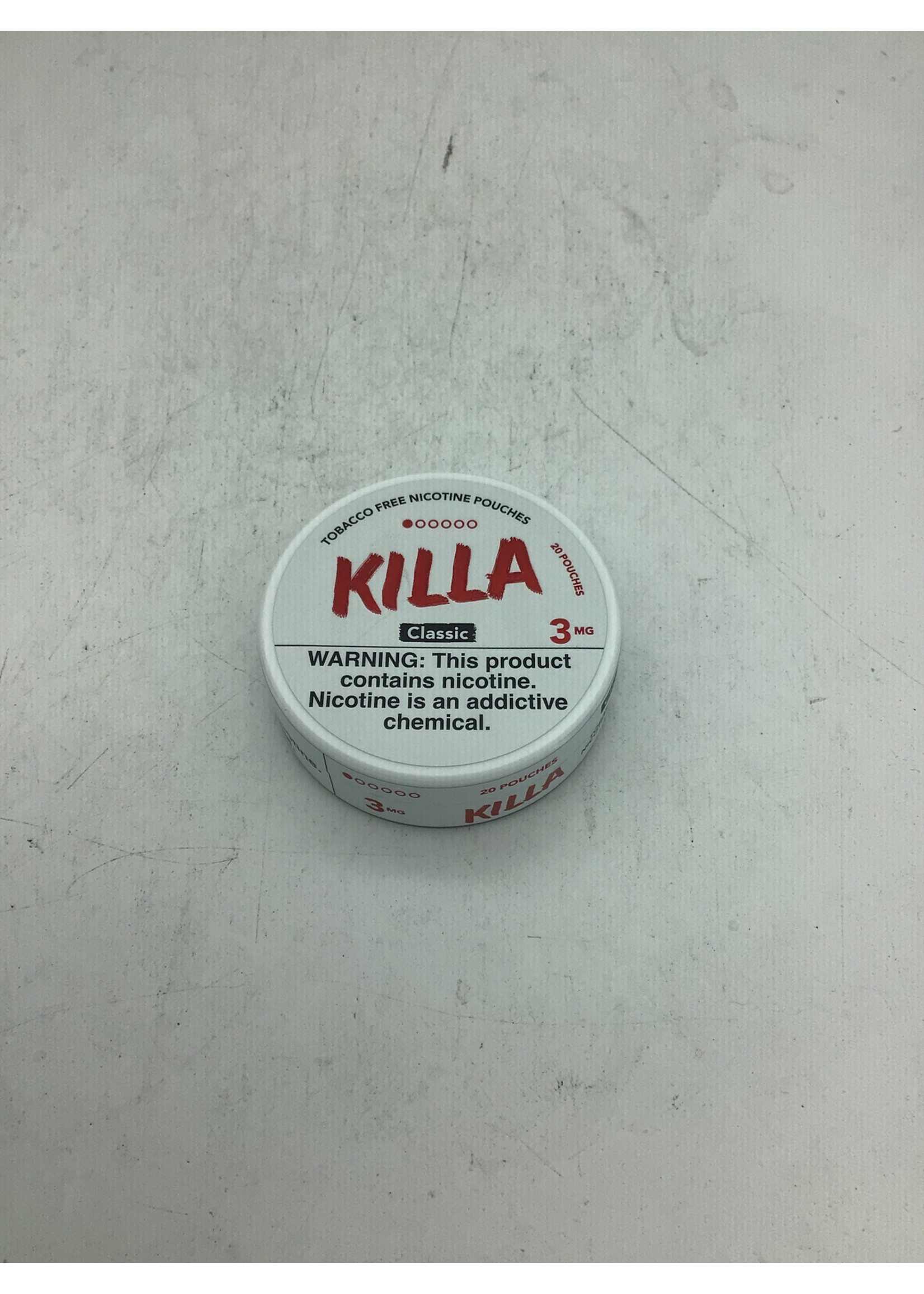 Killa Nicotine Pouches Classic 3mg tin