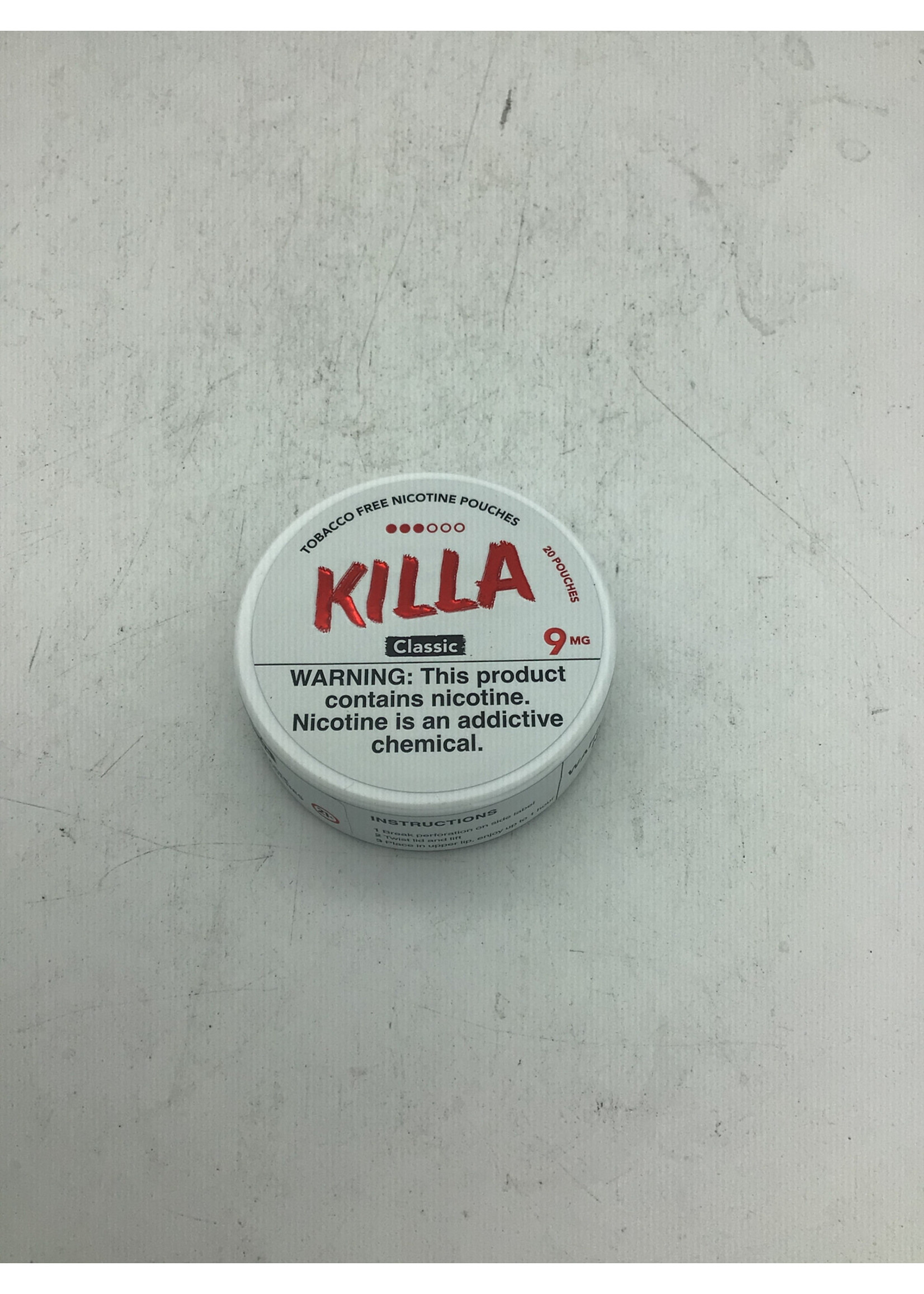 Killa Nicotine Pouches Classic 9mg tin