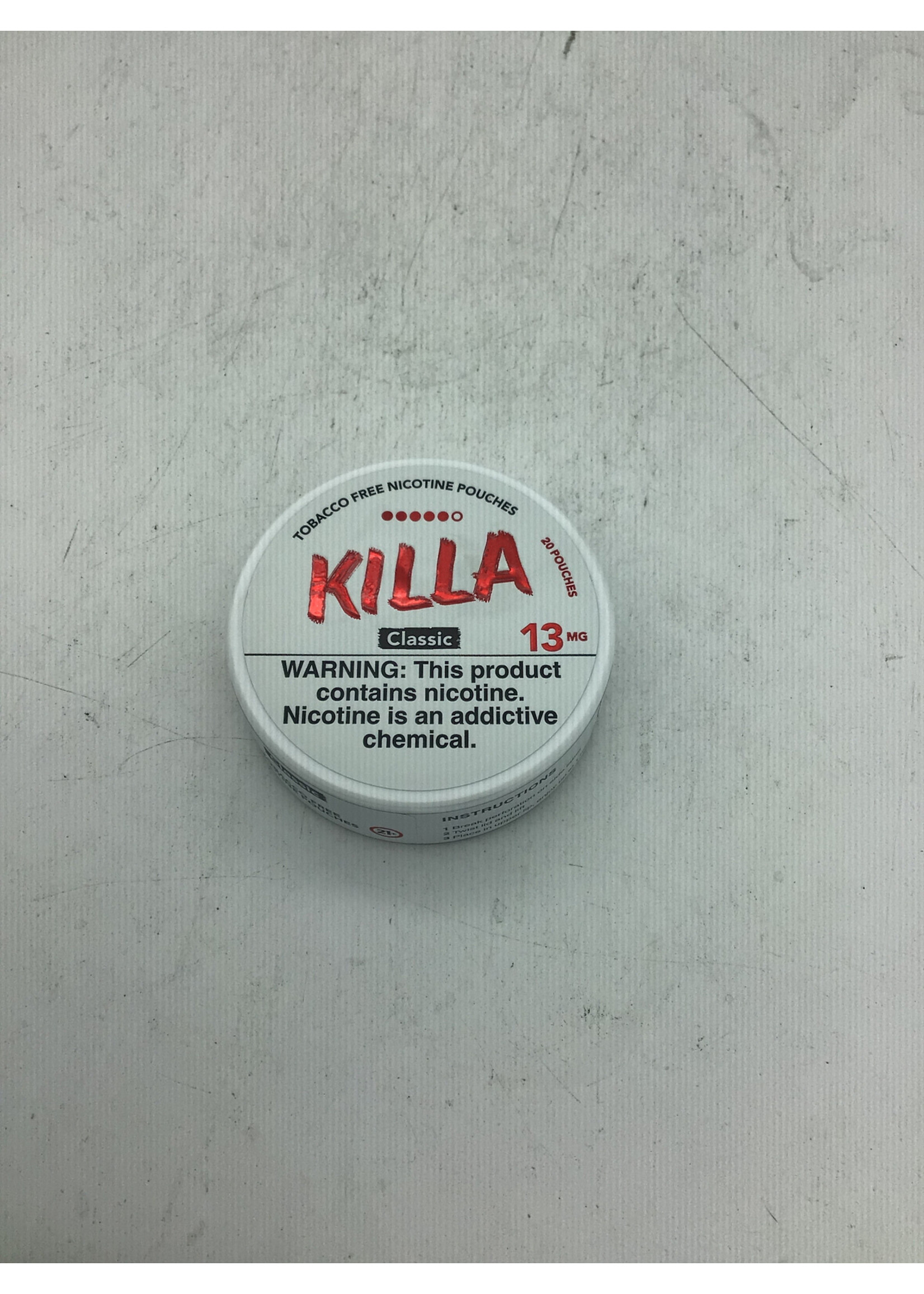 Killa Nicotine Pouches Classic 13mg tin