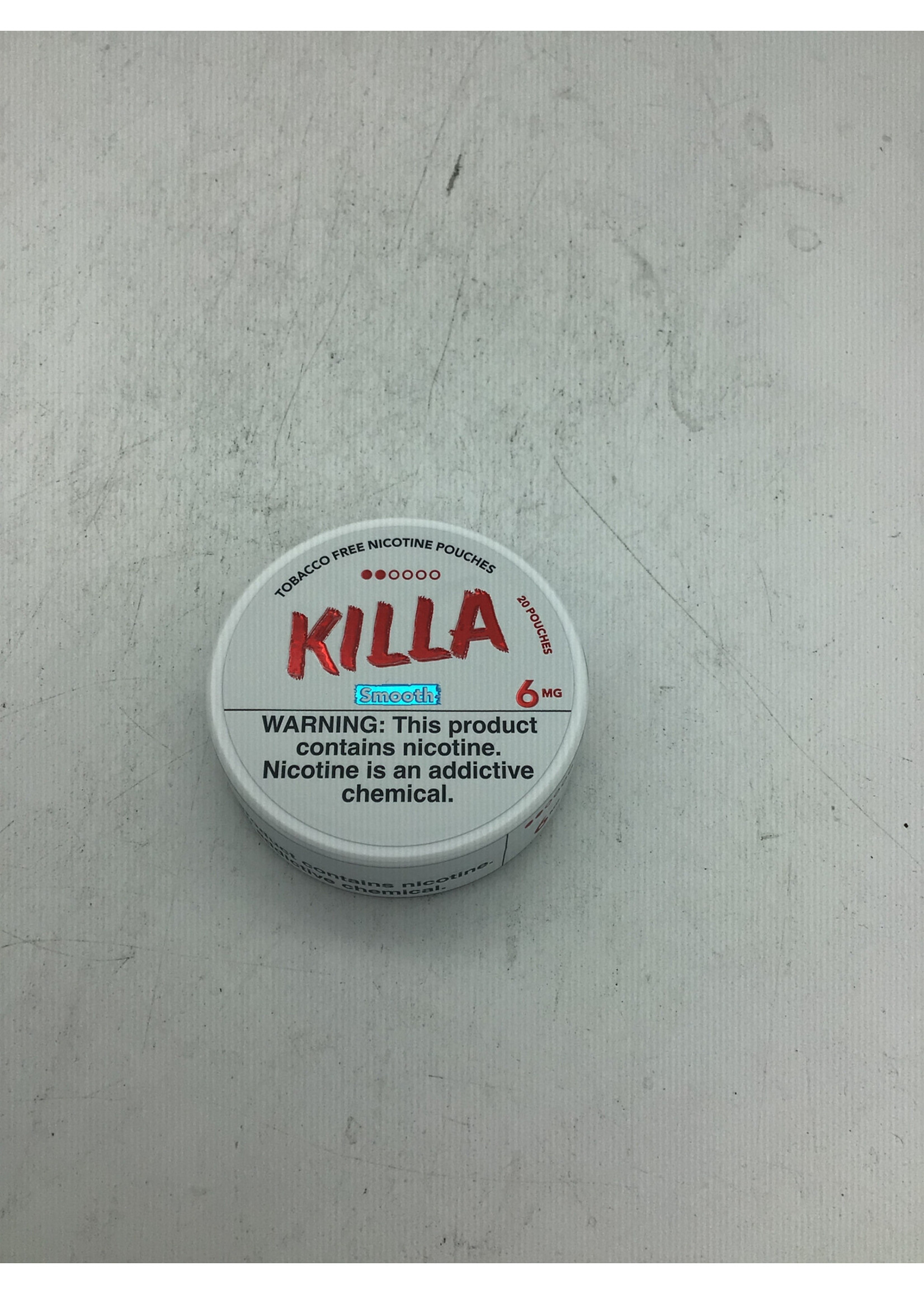 Killa Nicotine Pouches Smooth 6mg tin
