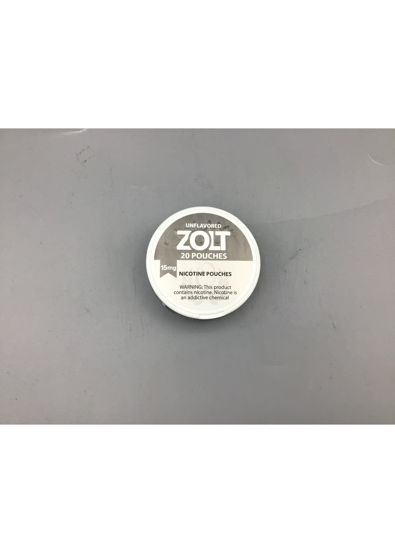 Zolt Nicotine Pouches Unflavored 15mg tin