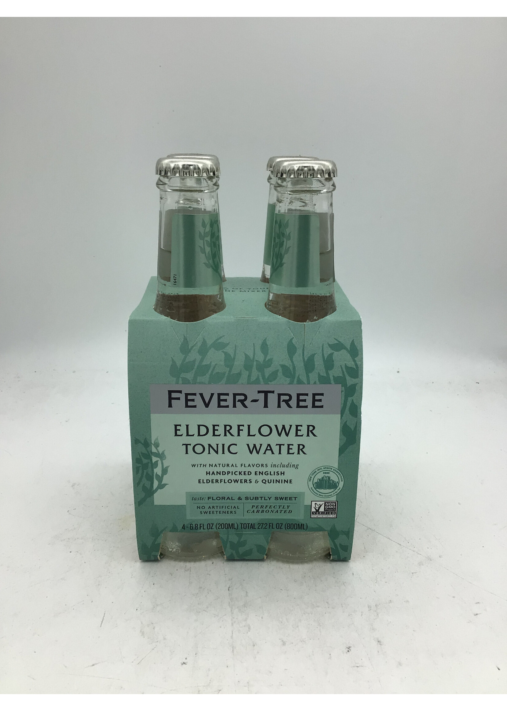 FEVER-TREE Fever Tree  elderflower tonic water 4pk-6.8oz (200ml) glass bottle