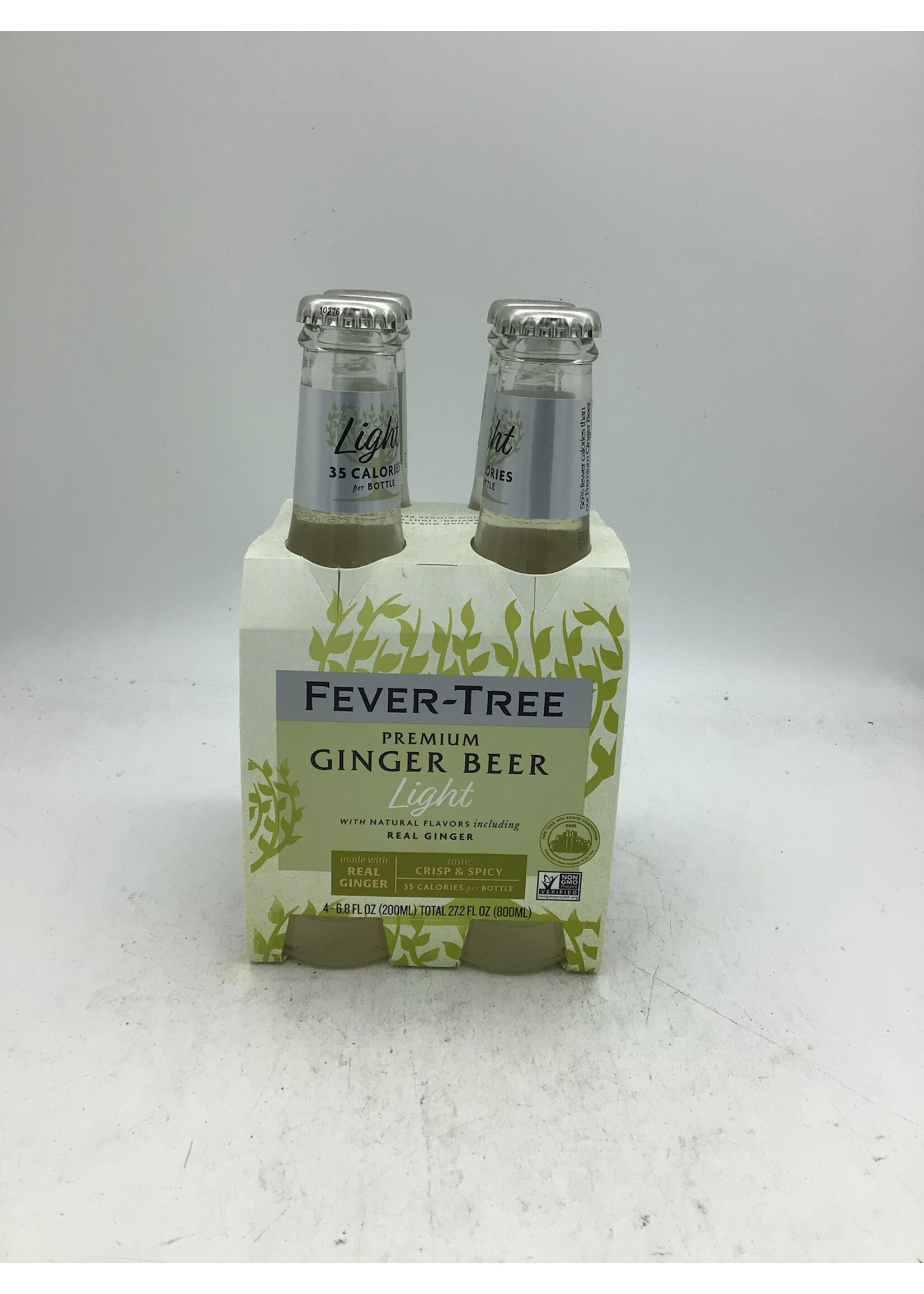 FEVER-TREE Fever Tree  refreshing light ginger beer 4pk-6.8oz (200ml) glass bottle