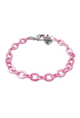 Charm It Pink Chain Bracelet