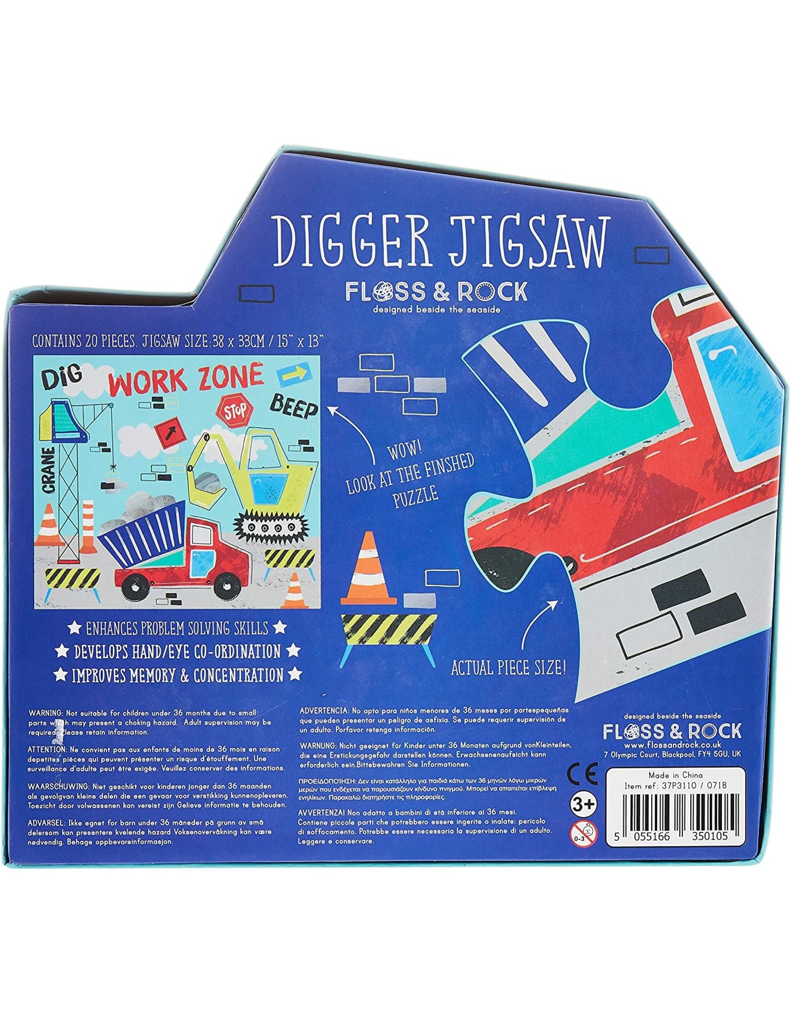 Digger Jigsaw Puzzle 20pcs