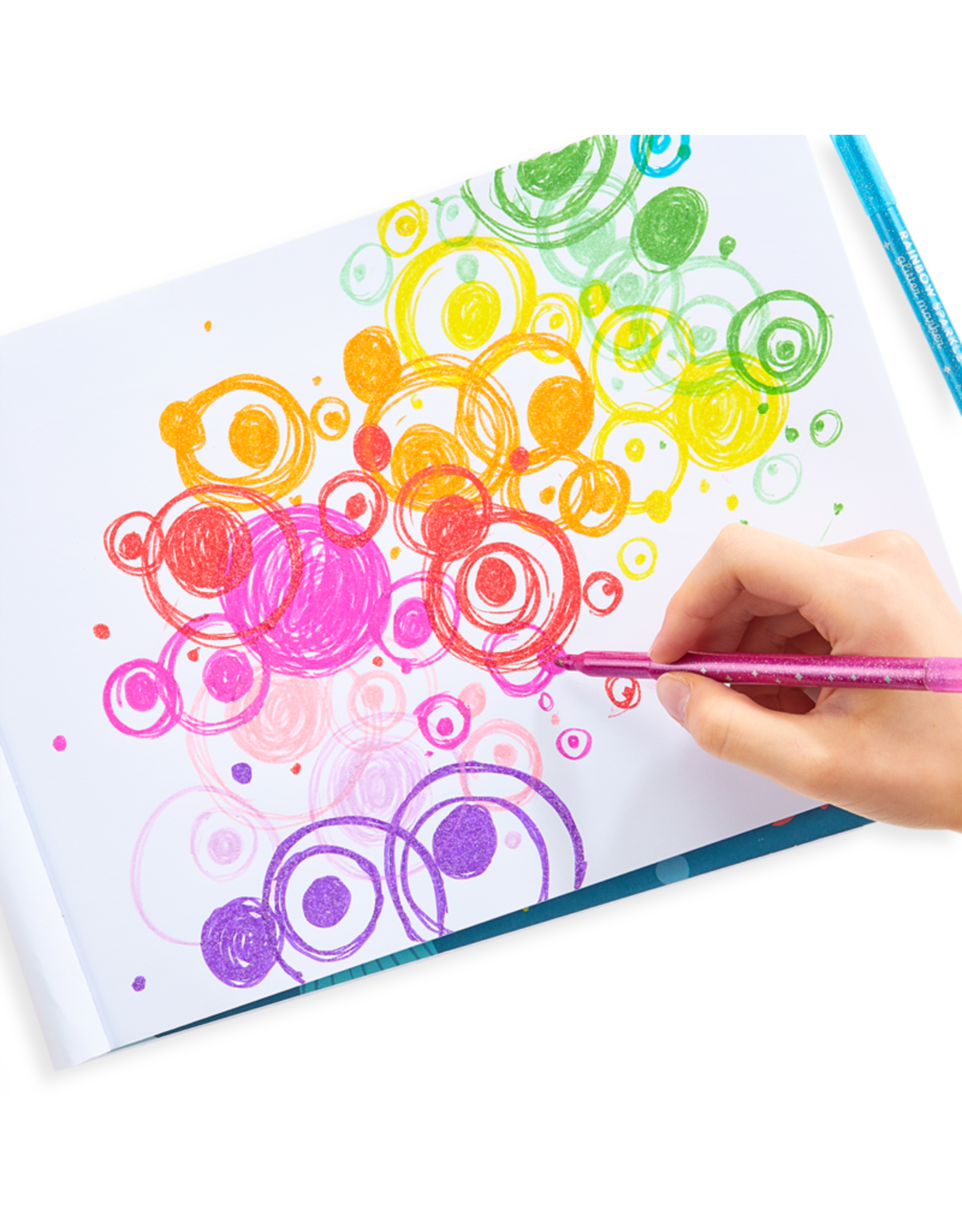 Rainbow Sparkle Glitter Markers