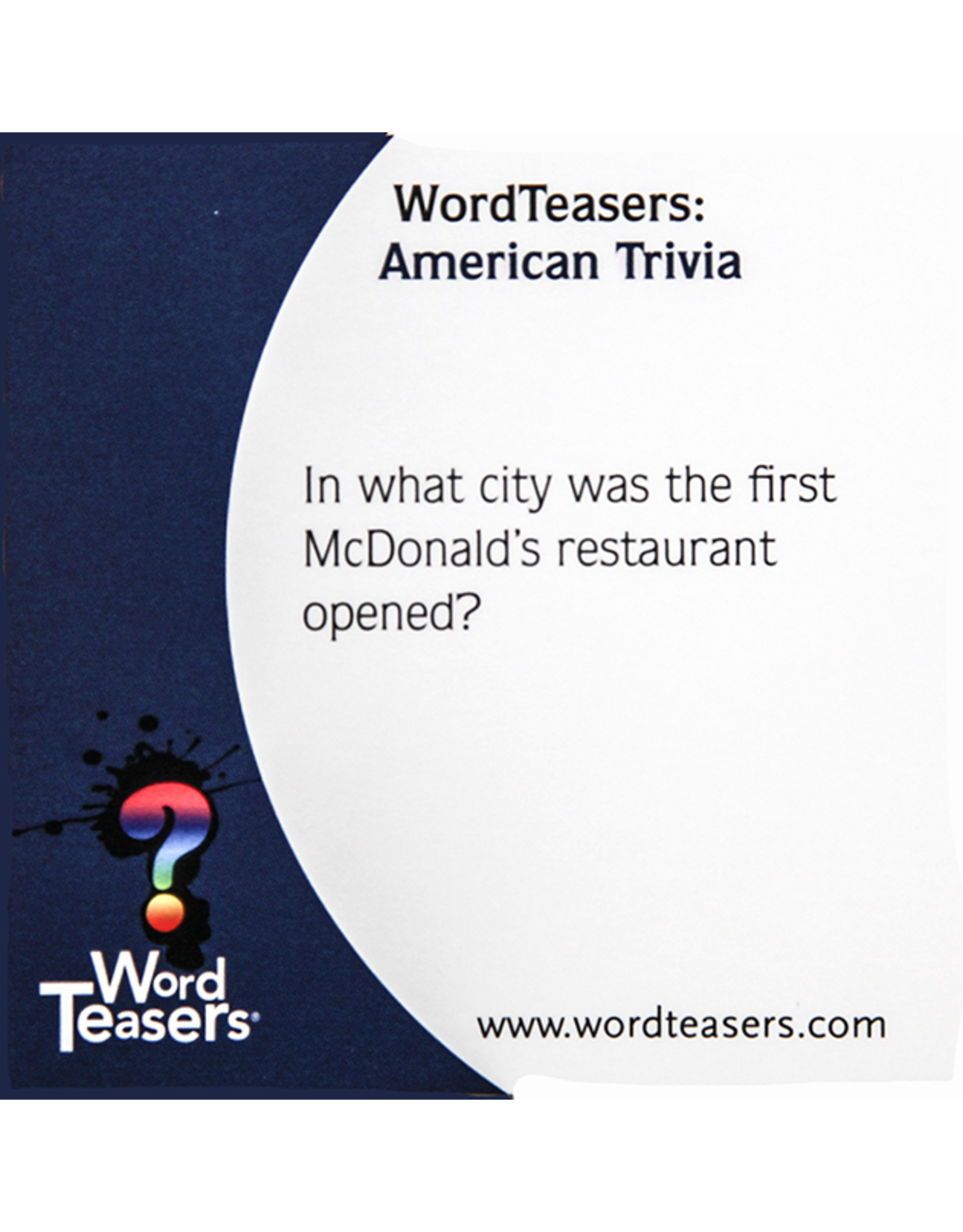 Word Teasers: American Trivia