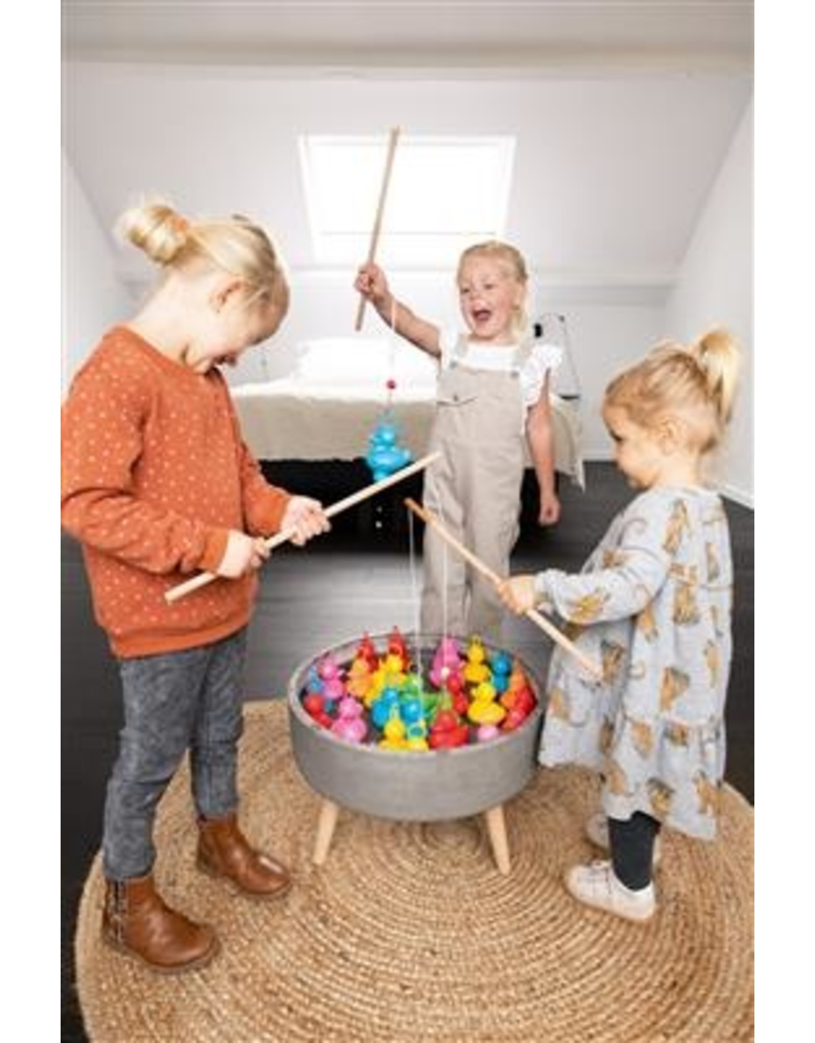 Rainbow Fishing Ducks Set