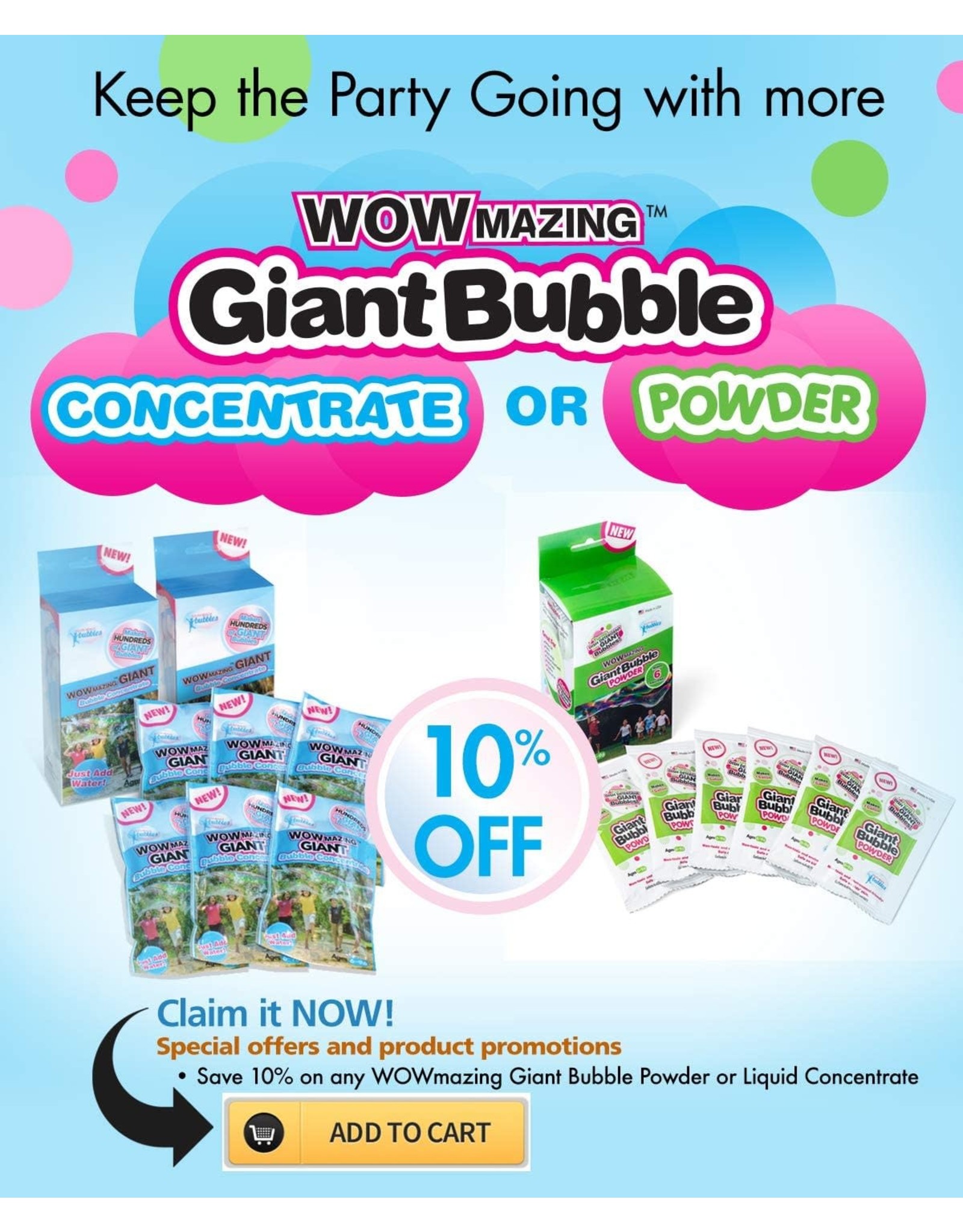 WOWmazing Giant Bubble Kit