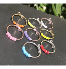 Fidget Rings w/Colored Beads