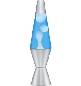 Blue & White Lava Lamp 14.5"